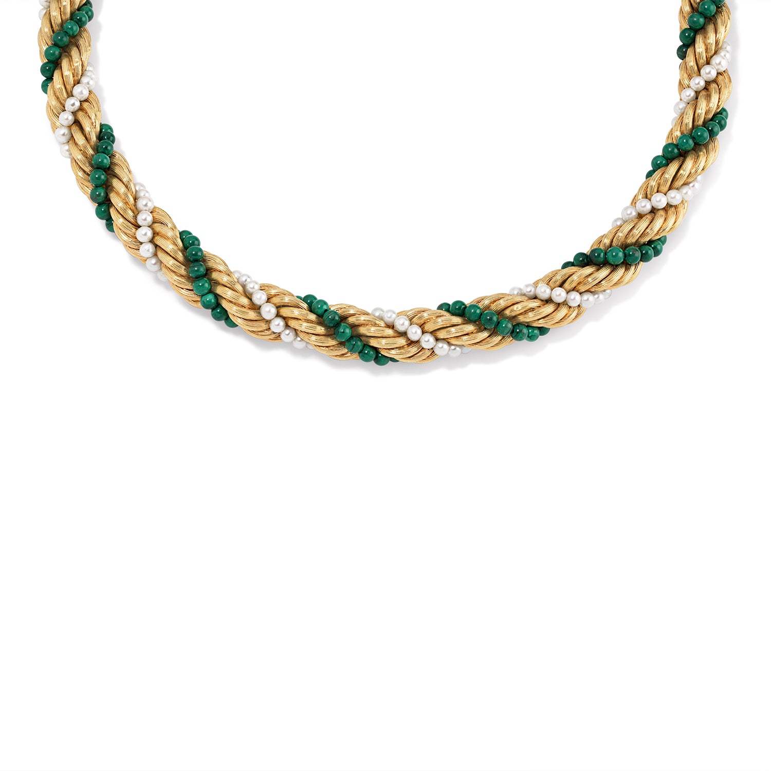 Malachite Rope Necklace