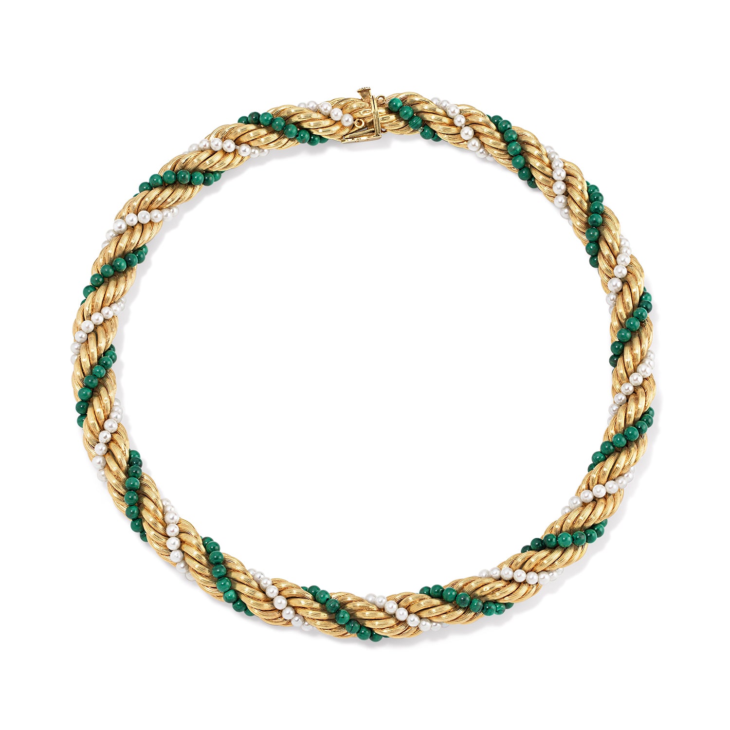 Malachite Rope Necklace