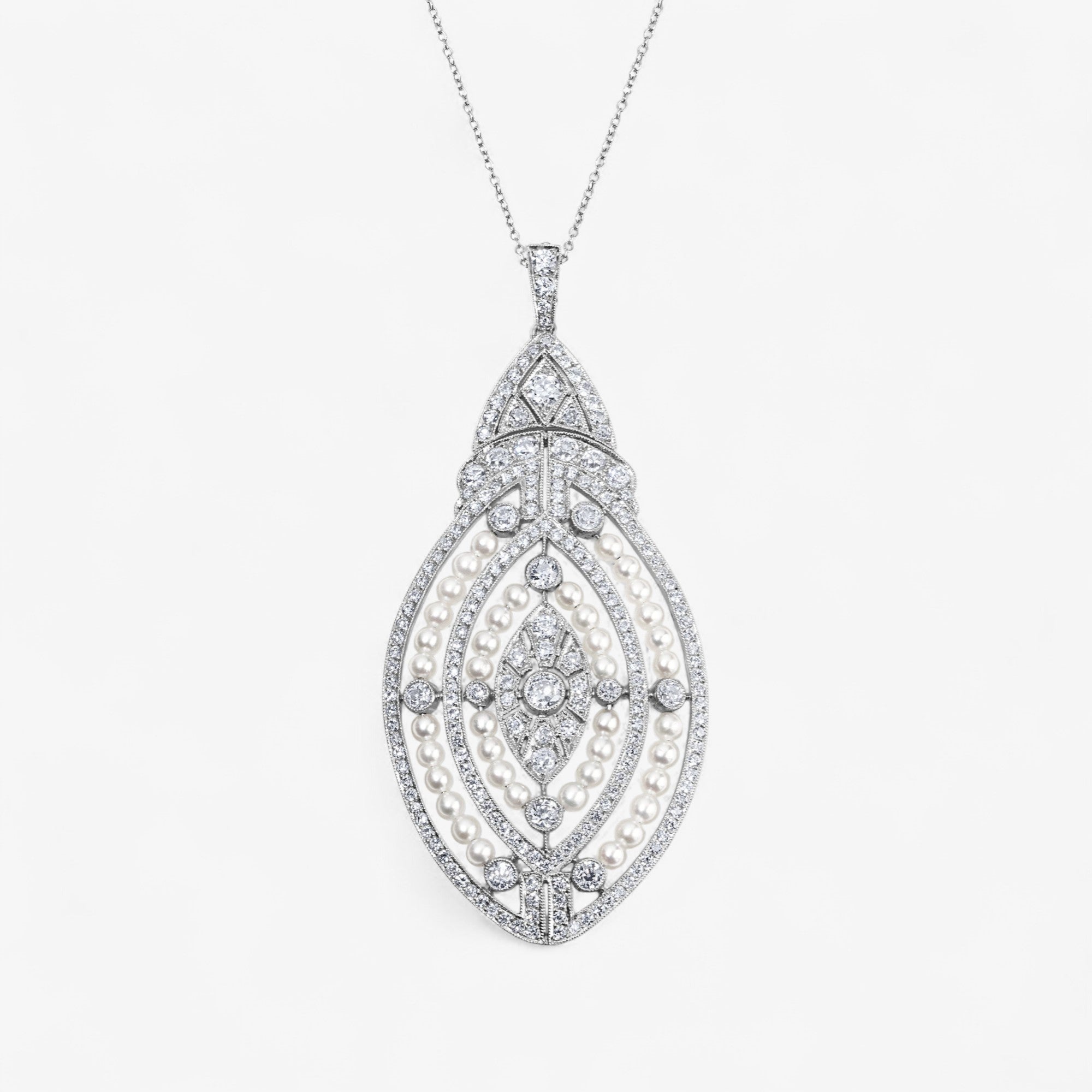 Diamond and Pearl Pendant