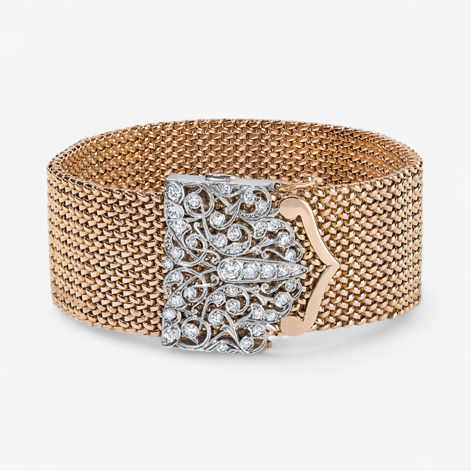 Diamond Clasp Belt Buckle Bracelet