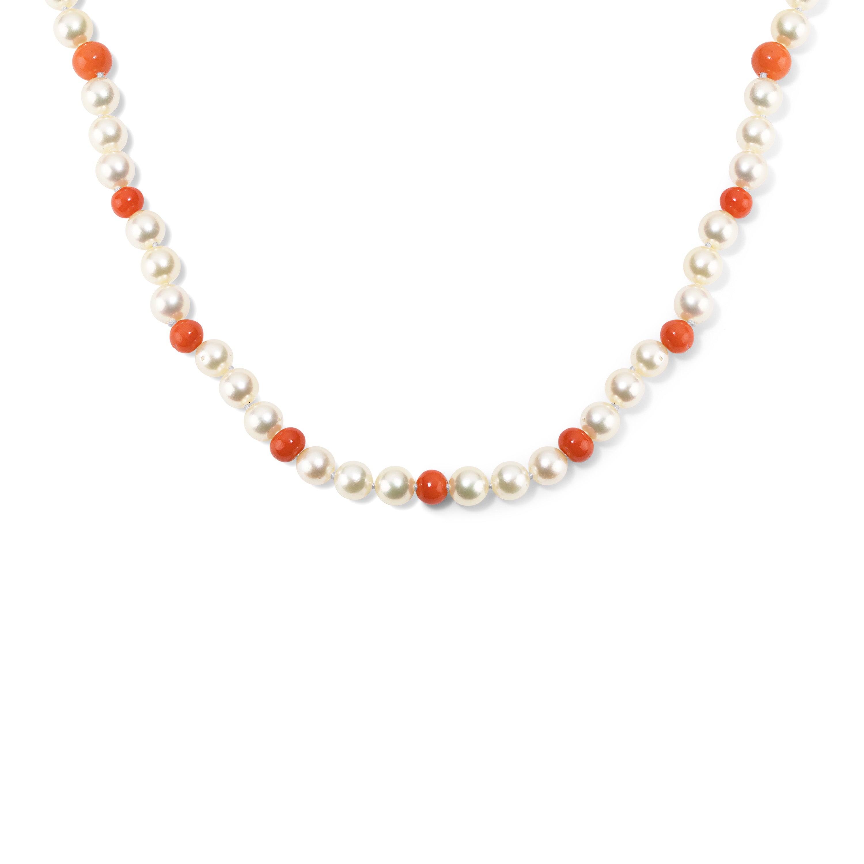 Pearl and Coral Necklace