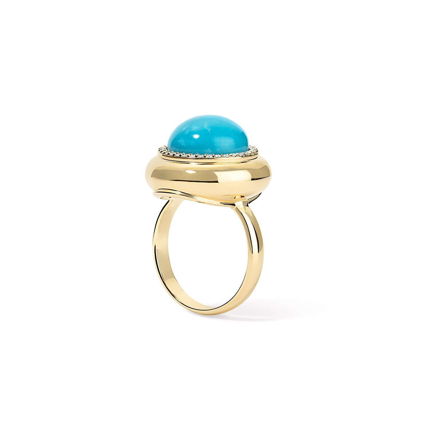 Large Cabochon Candy Button Ring