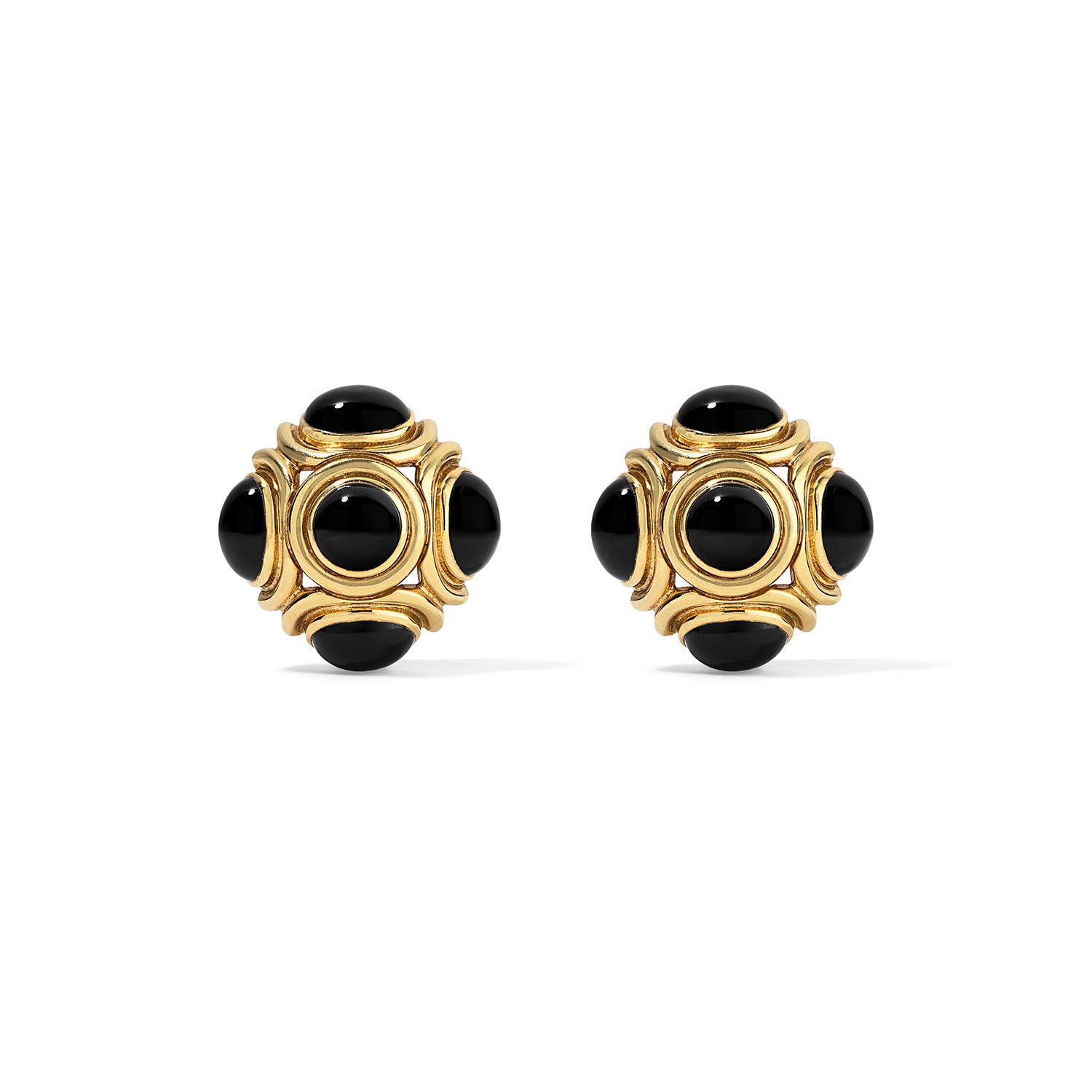 Onyx Clip-On Earrings