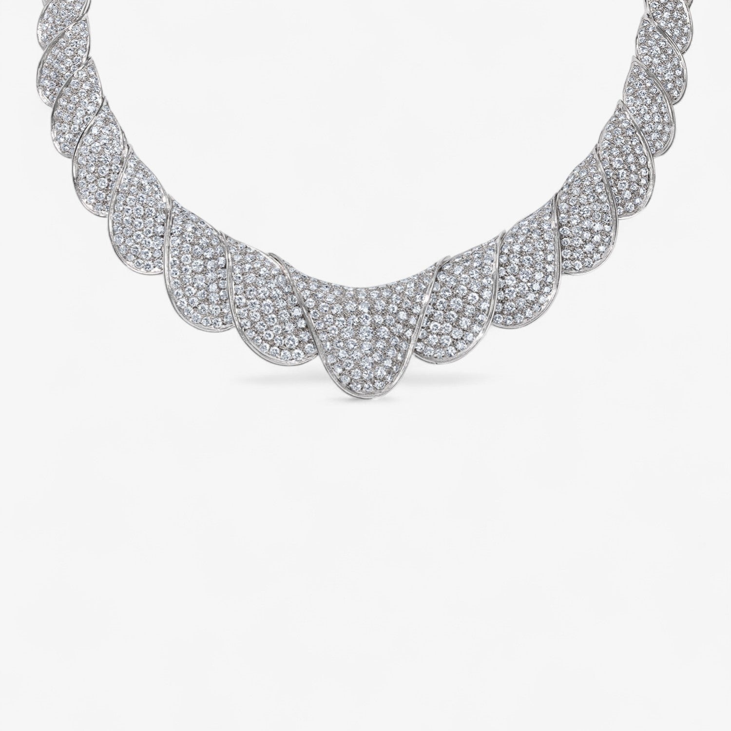 40CT Diamond Collar Necklace