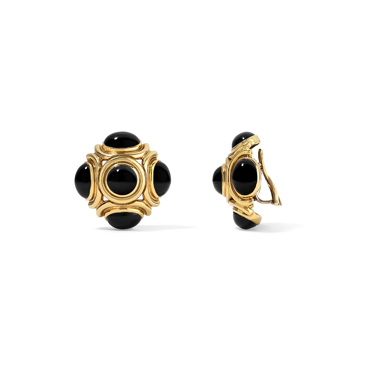 Onyx Clip-On Earrings