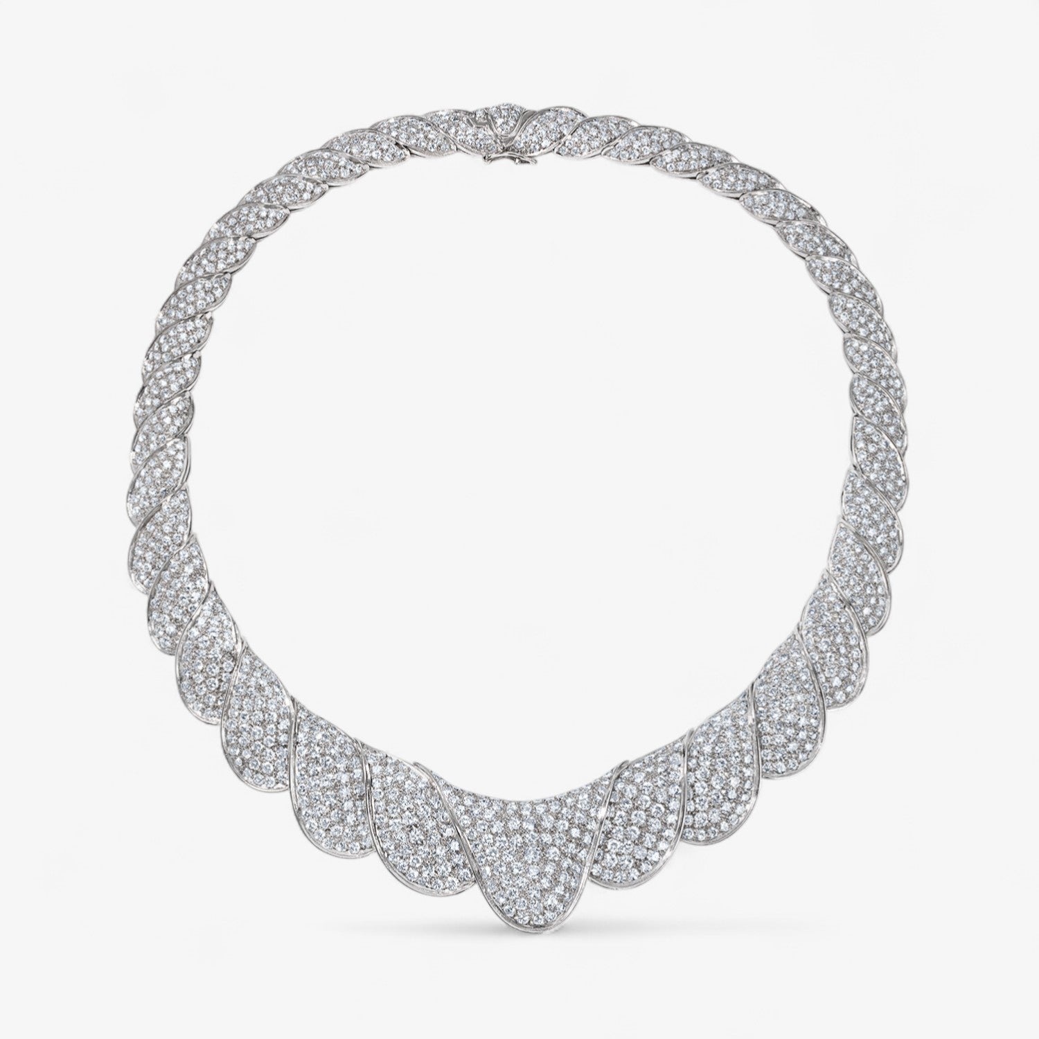 40CT Diamond Collar Necklace