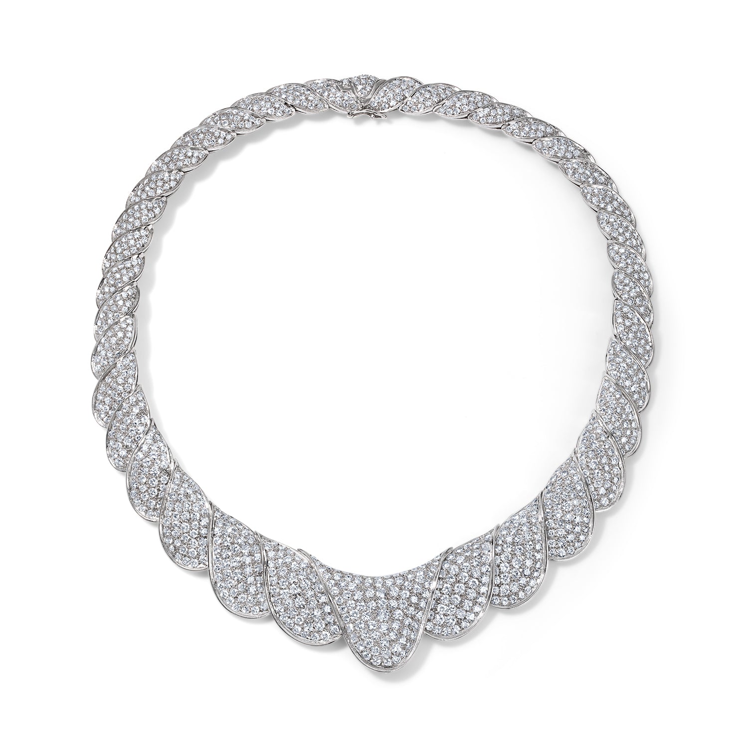 40CT Diamond Collar Necklace