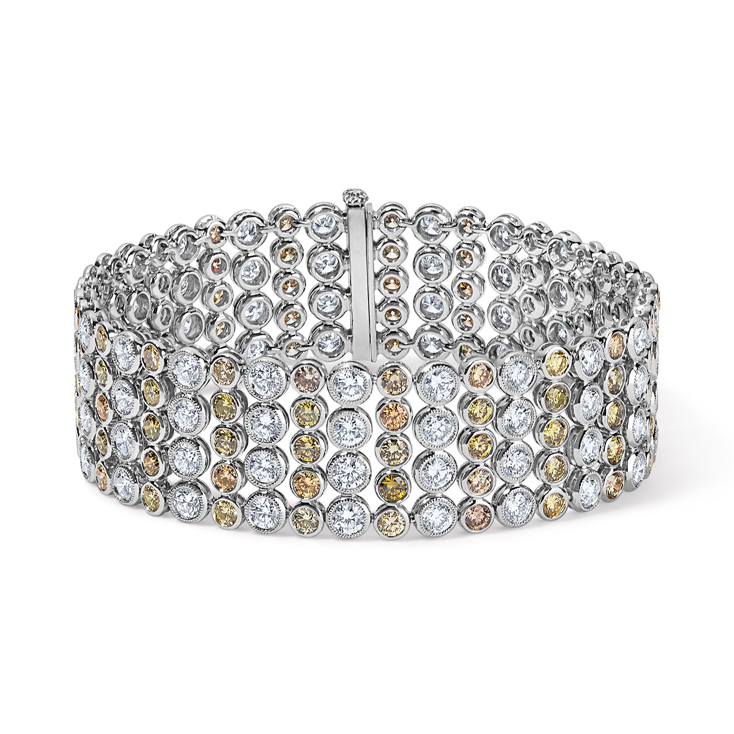 Multicolor Diamond Flexible Bracelet