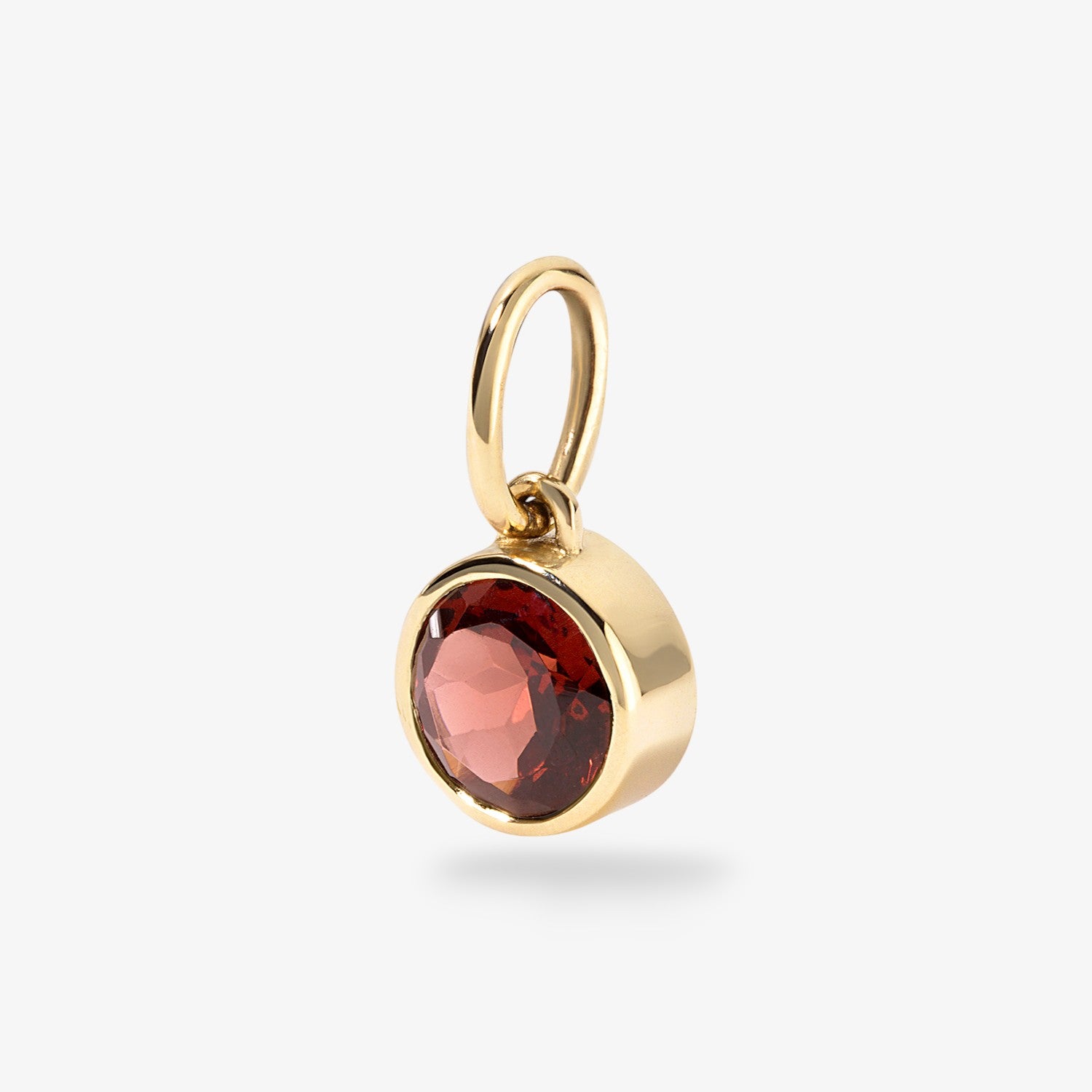 Margot Garnet Birthstone Bezel Charm