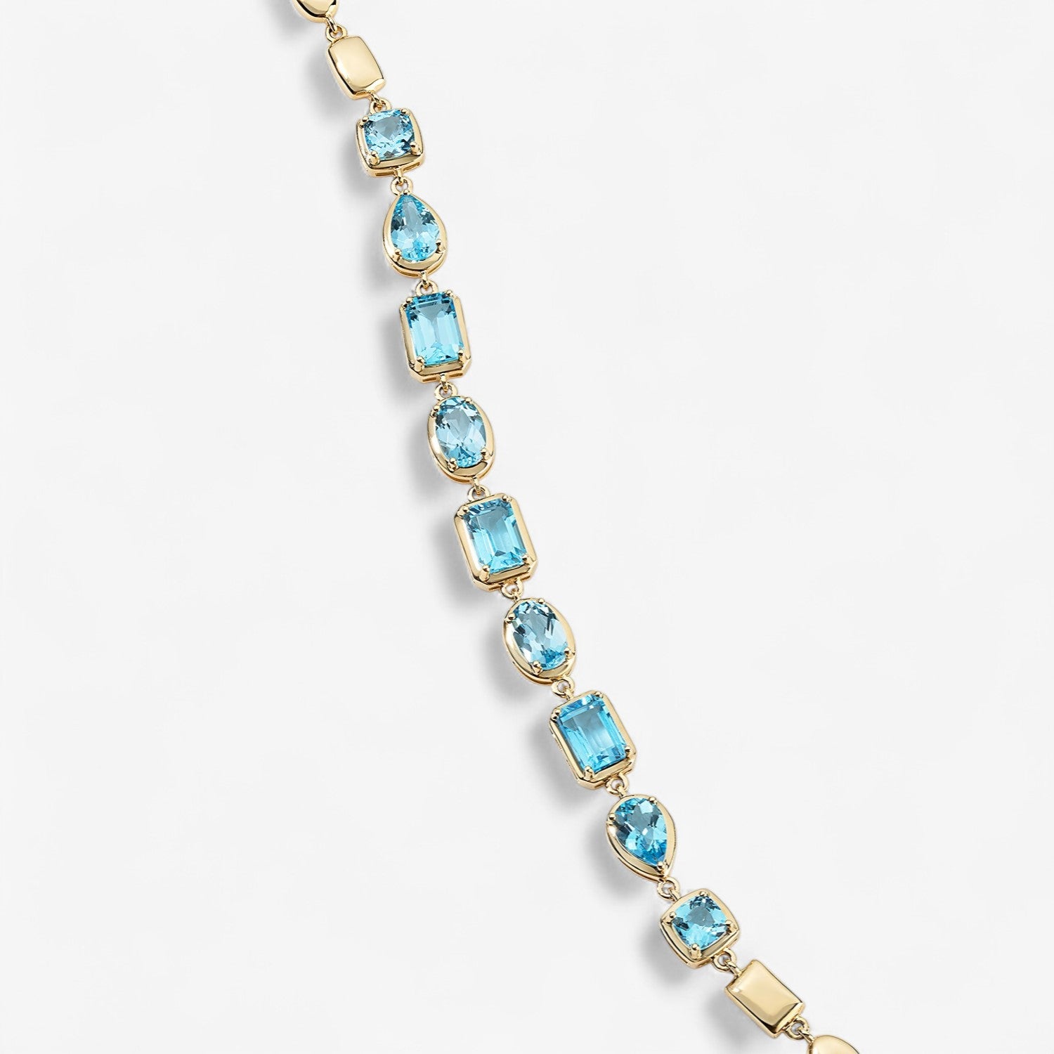 Gemma Blue Topaz Multi Shape Bracelet