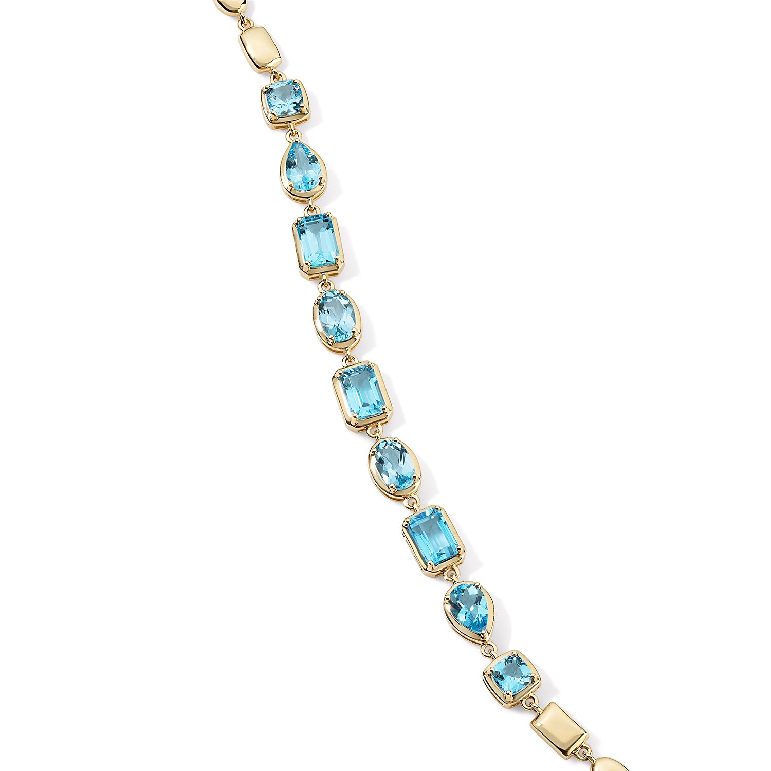 Blue Topaz Multi Shape Bracelet