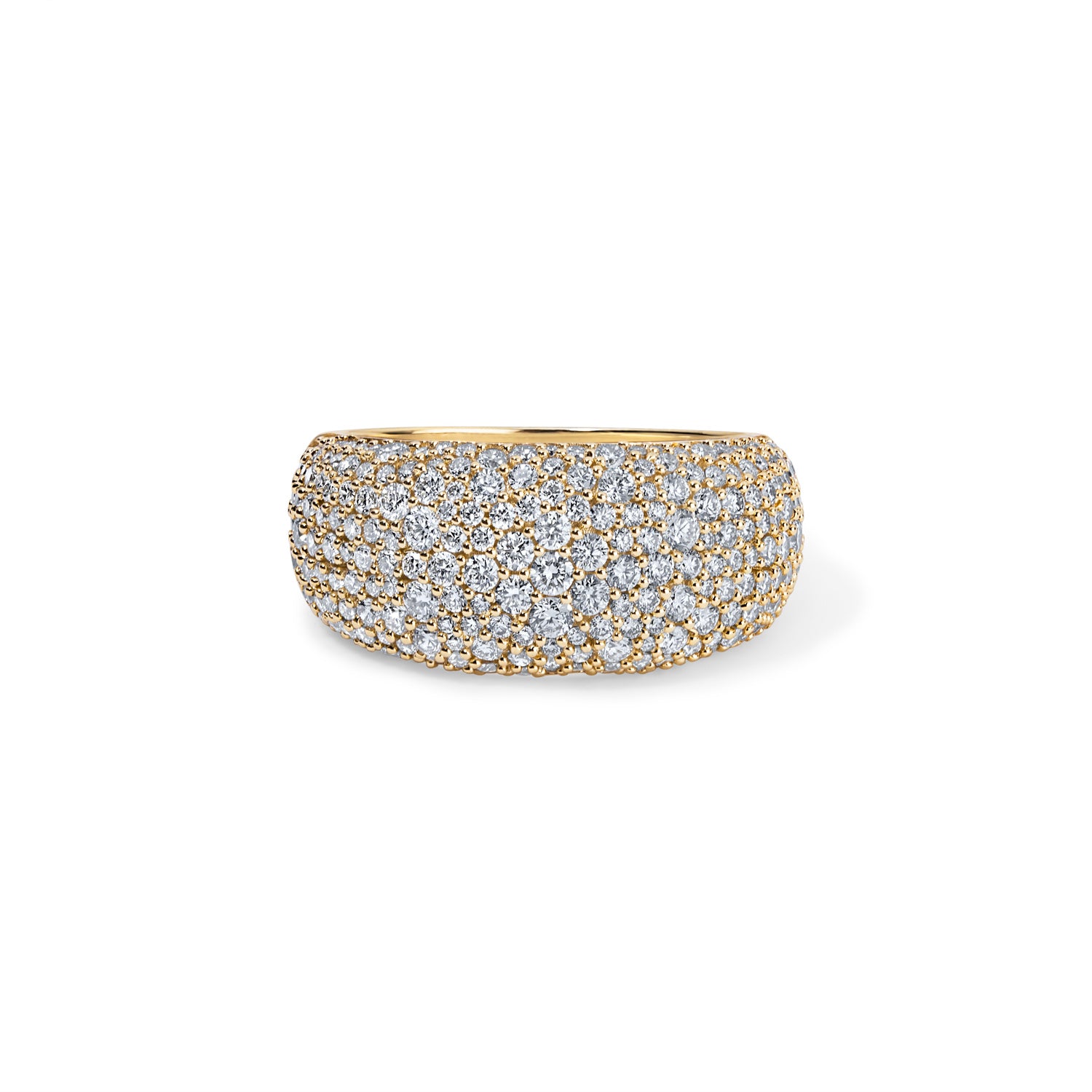 Chunky Diamond Pave Stack Ring