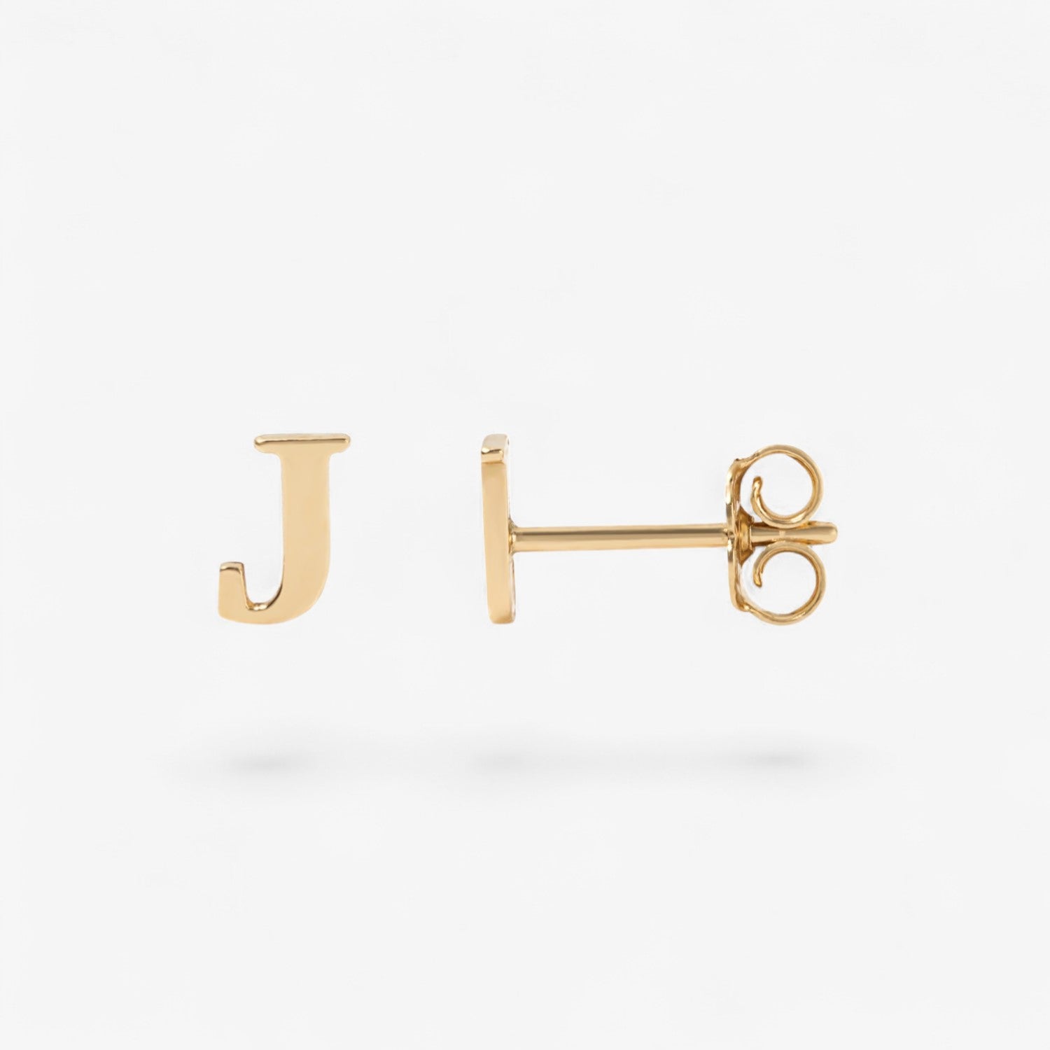 Small Gold Initial Stud