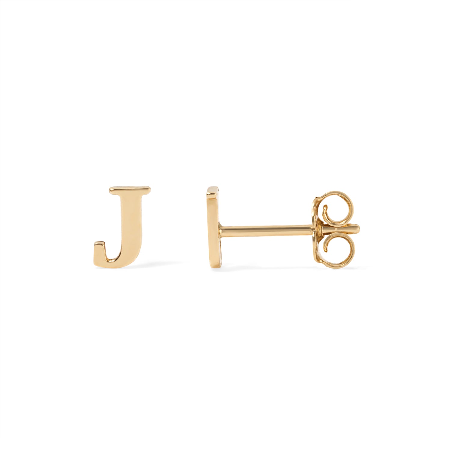 Sterling Silver Small Initial Stud