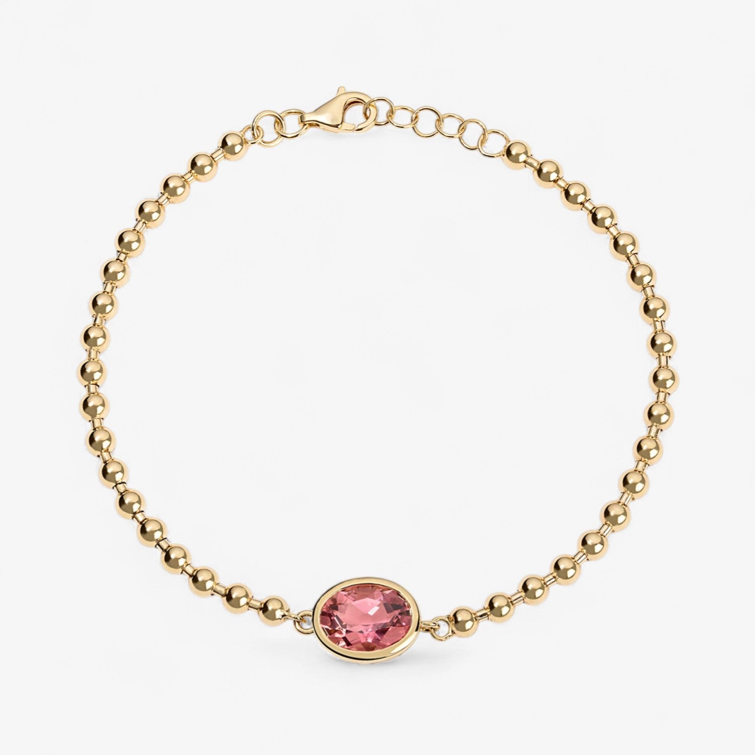 Gemma Bezel Oval Chain Bracelet
