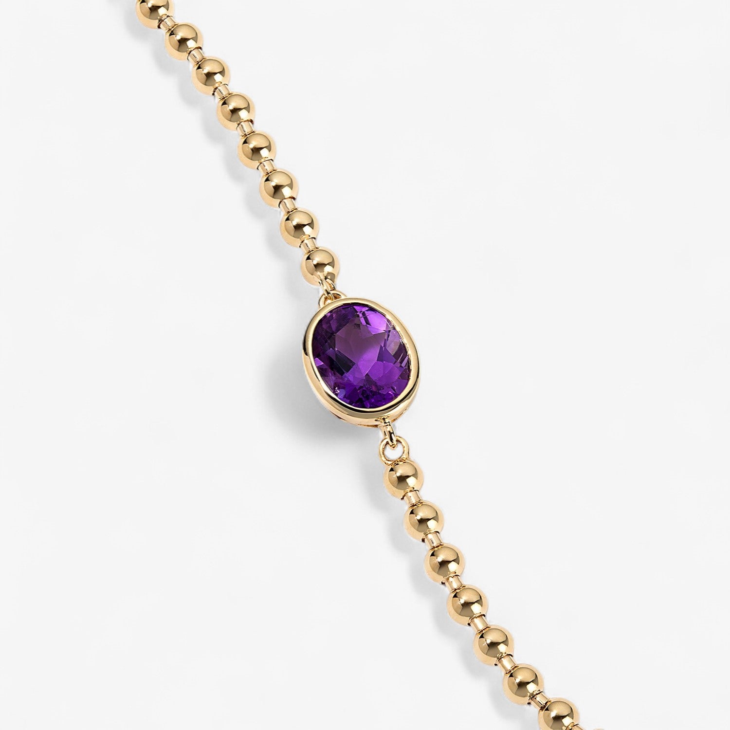 Gemma Bezel Oval Chain Bracelet