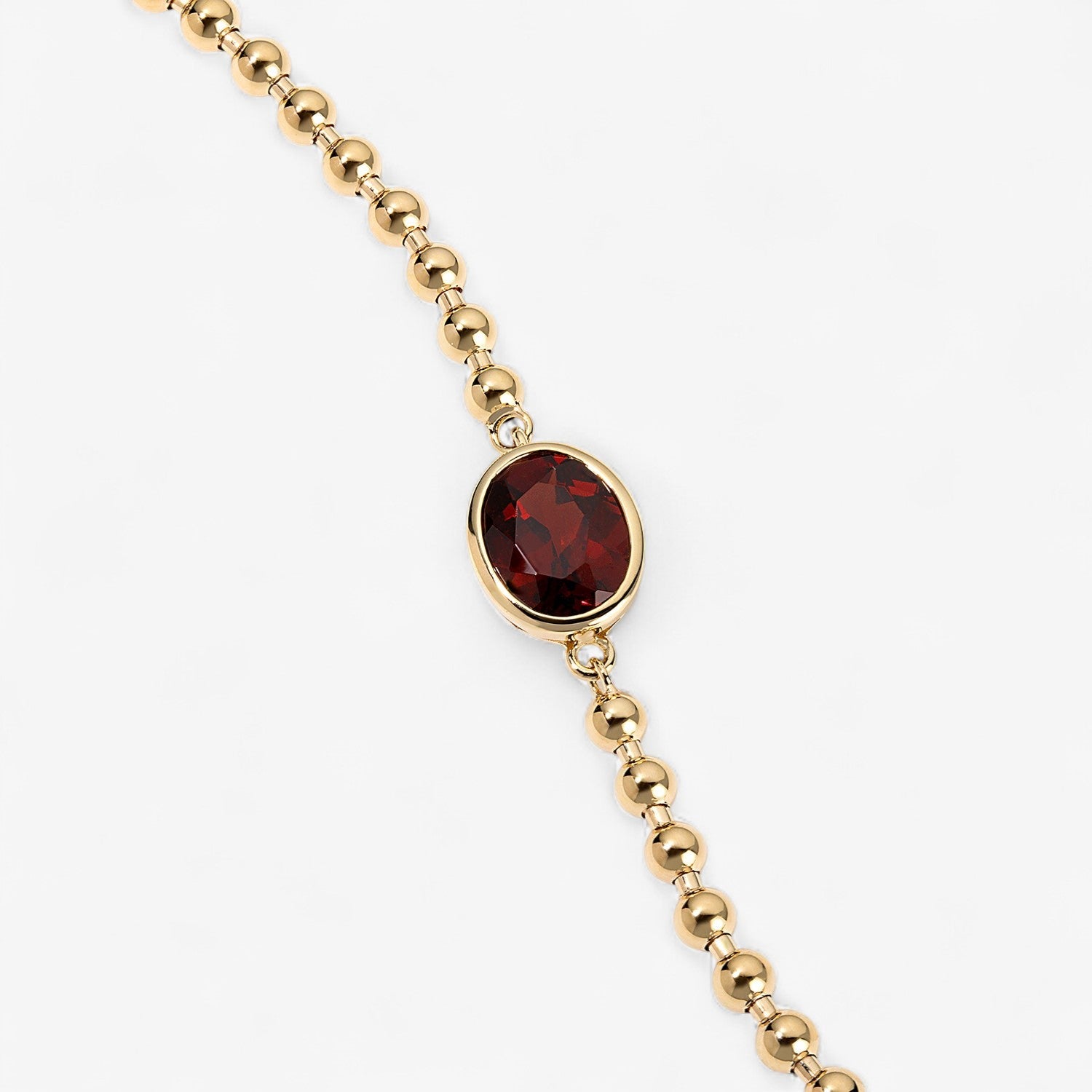Gemma Bezel Oval Chain Bracelet