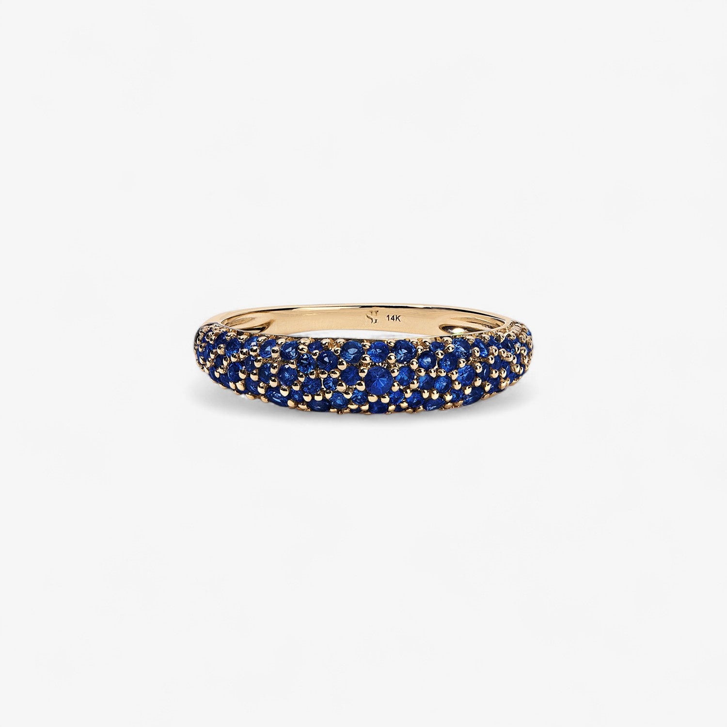Madison Blue Sapphire Domed Stack Ring
