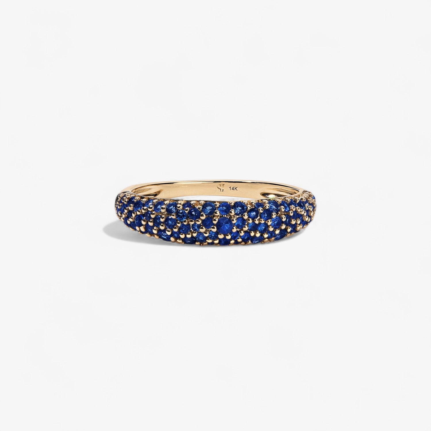 Madison Blue Sapphire Domed Stack Ring