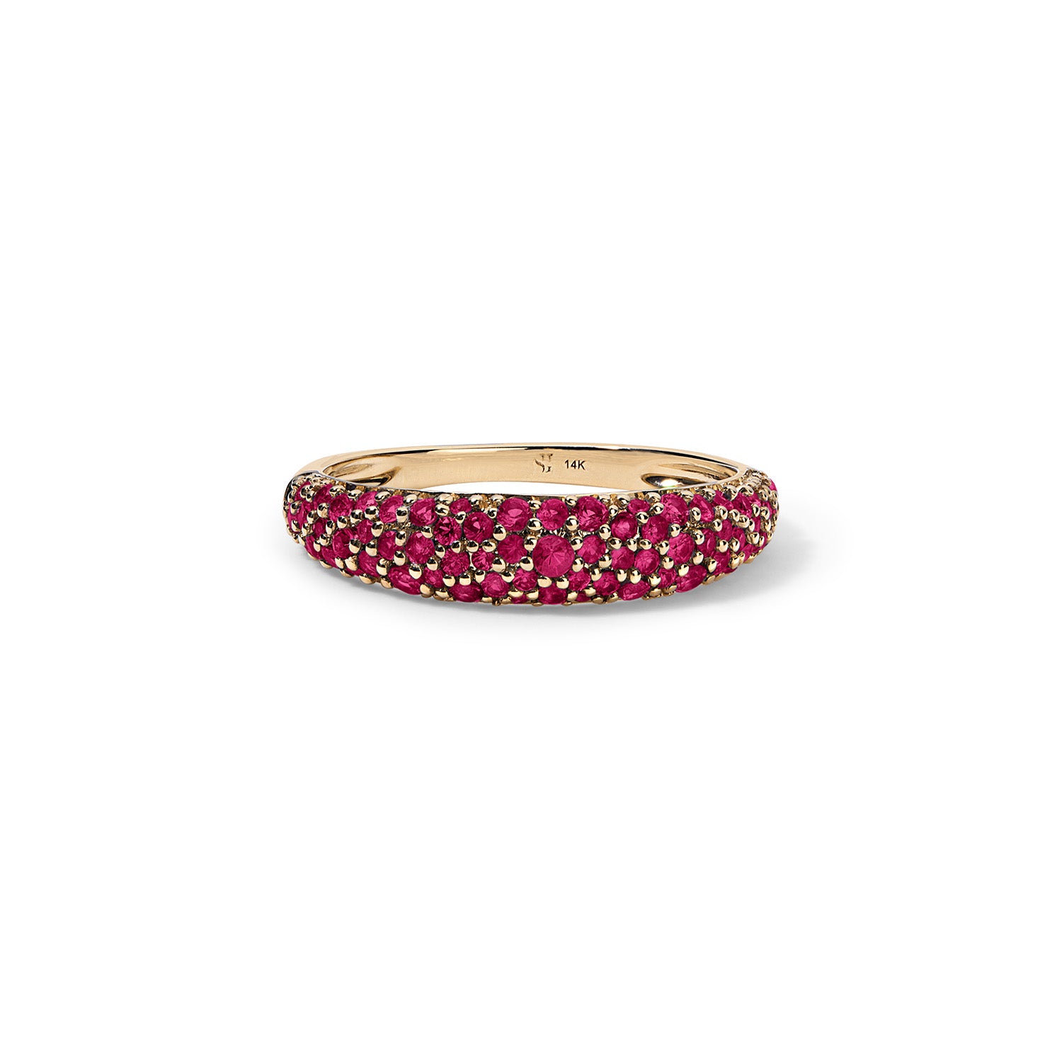 Ruby Pave Stack Ring