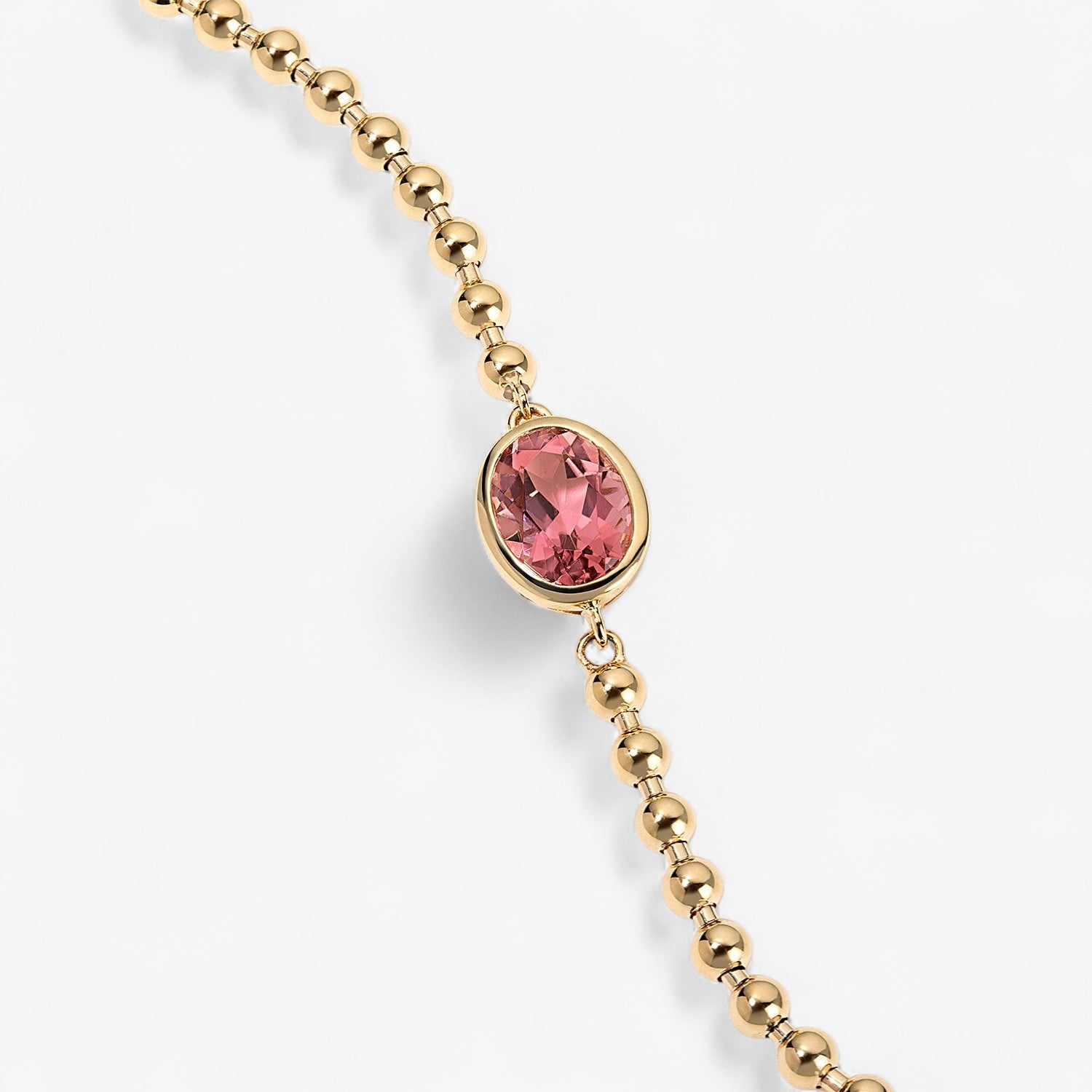 Gemma Bezel Oval Chain Bracelet