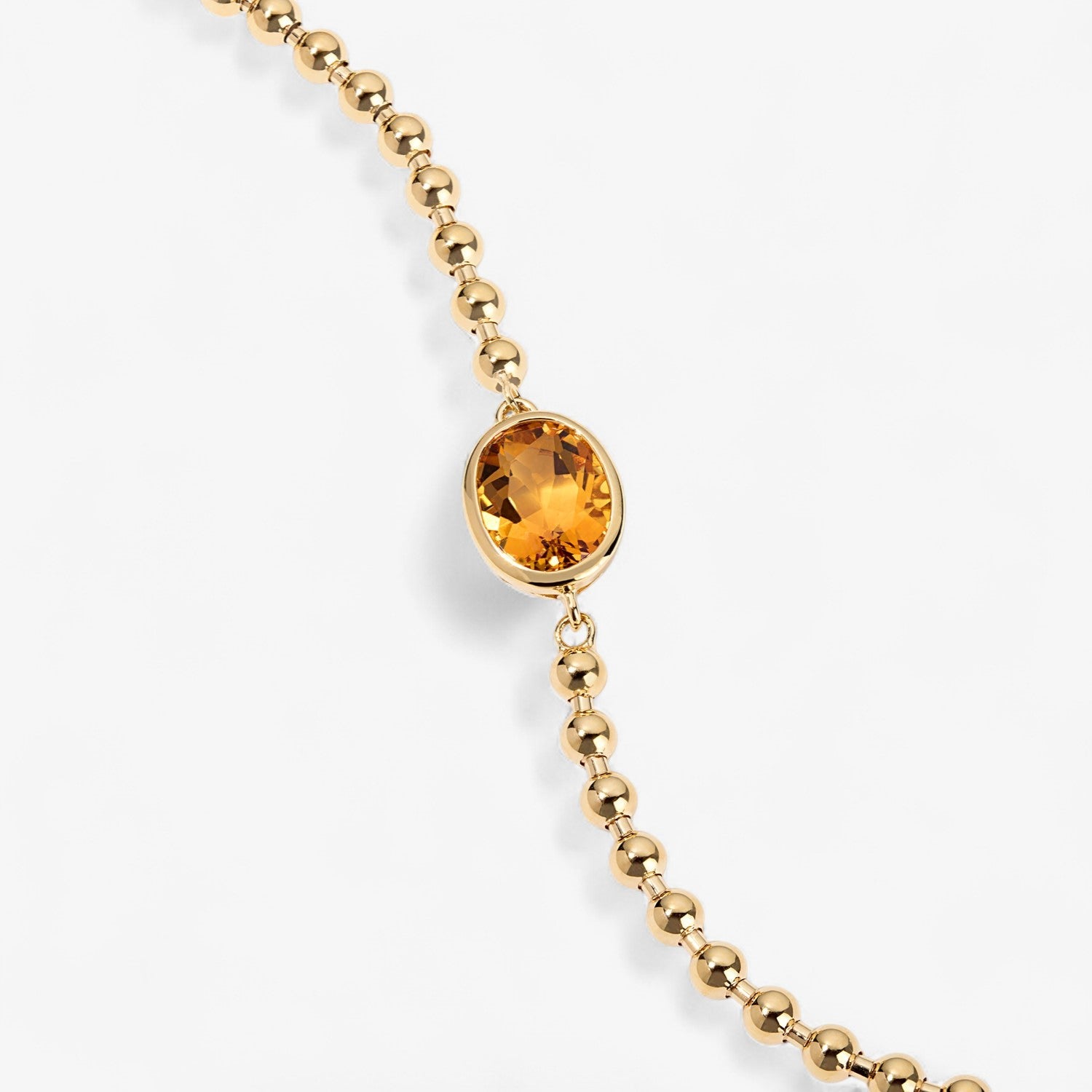 Gemma Bezel Oval Chain Bracelet