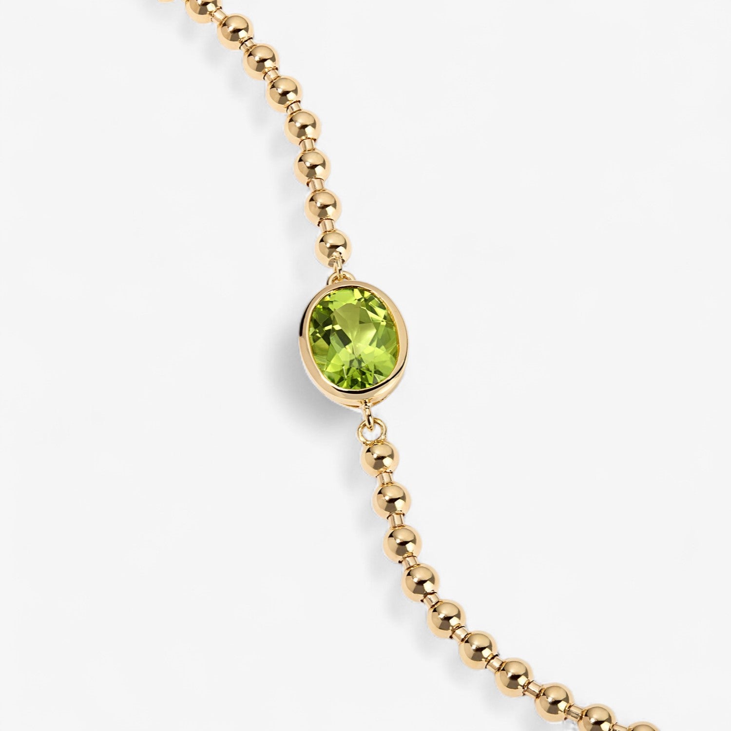 Gemma Bezel Oval Chain Bracelet