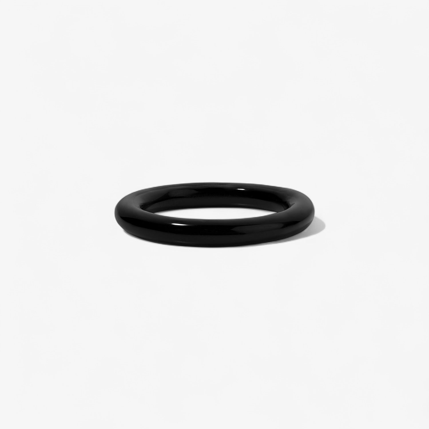 Vault Sale: Poppy Black Enamel Stack Band size 6.5