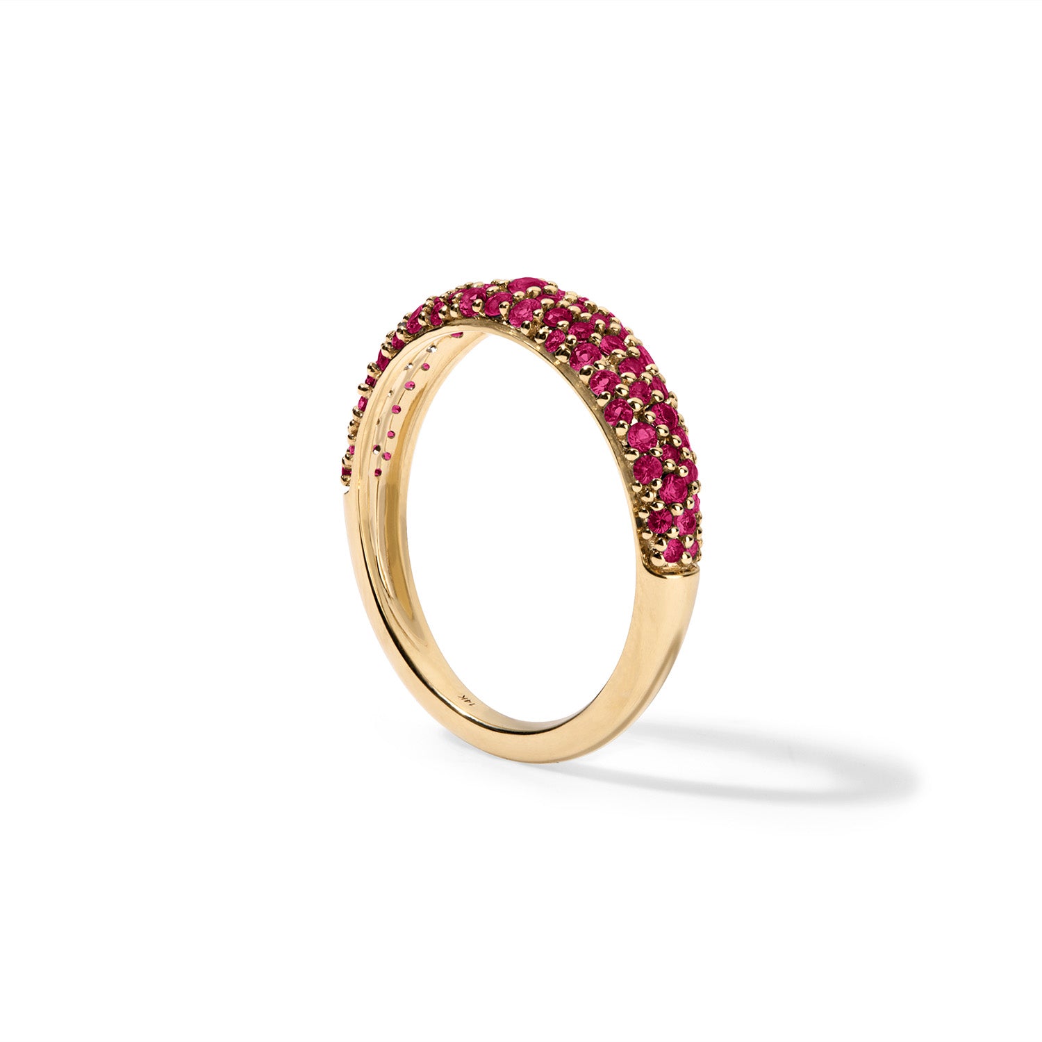 Ruby Pave Stack Ring