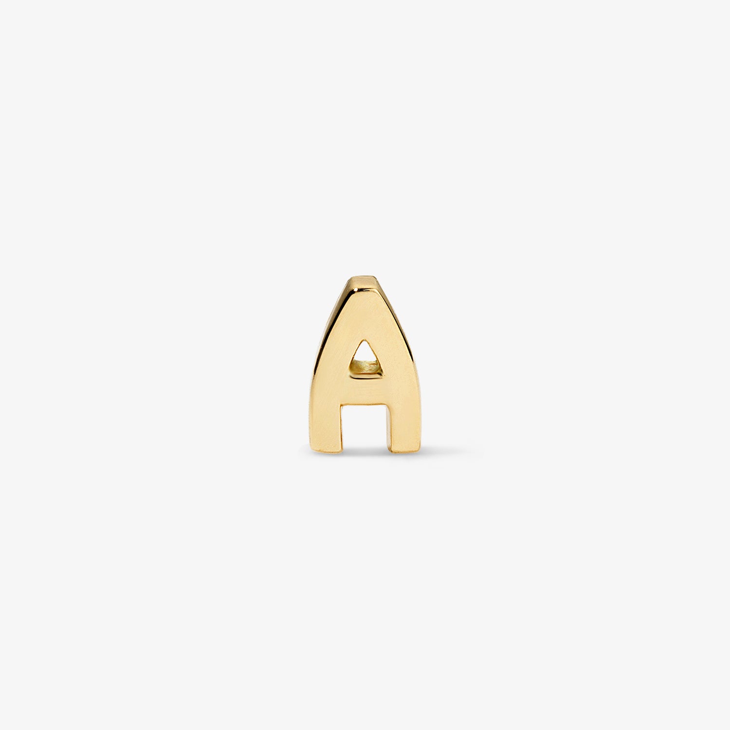 Mini Gold Block Initial Studs