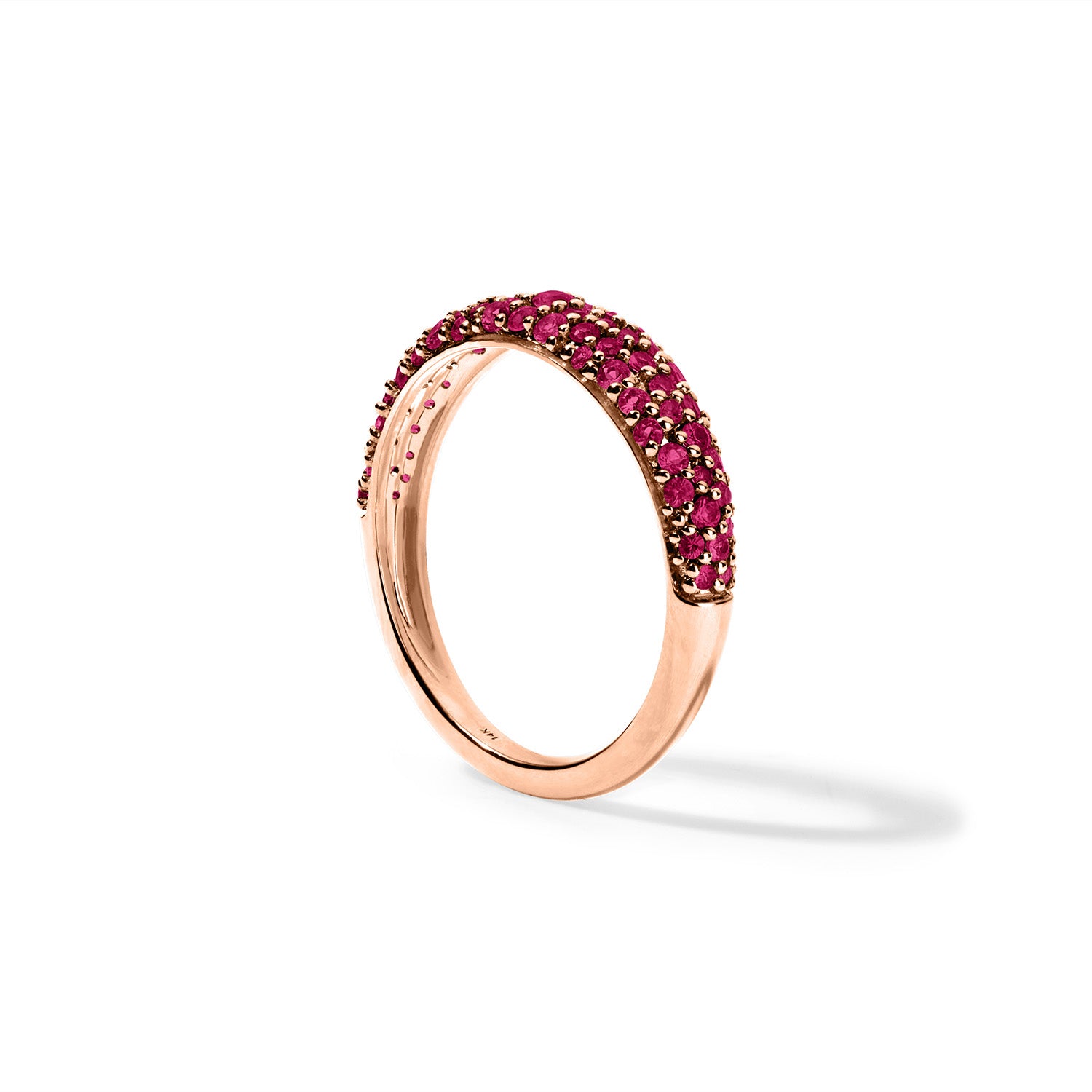 Ruby Pave Stack Ring