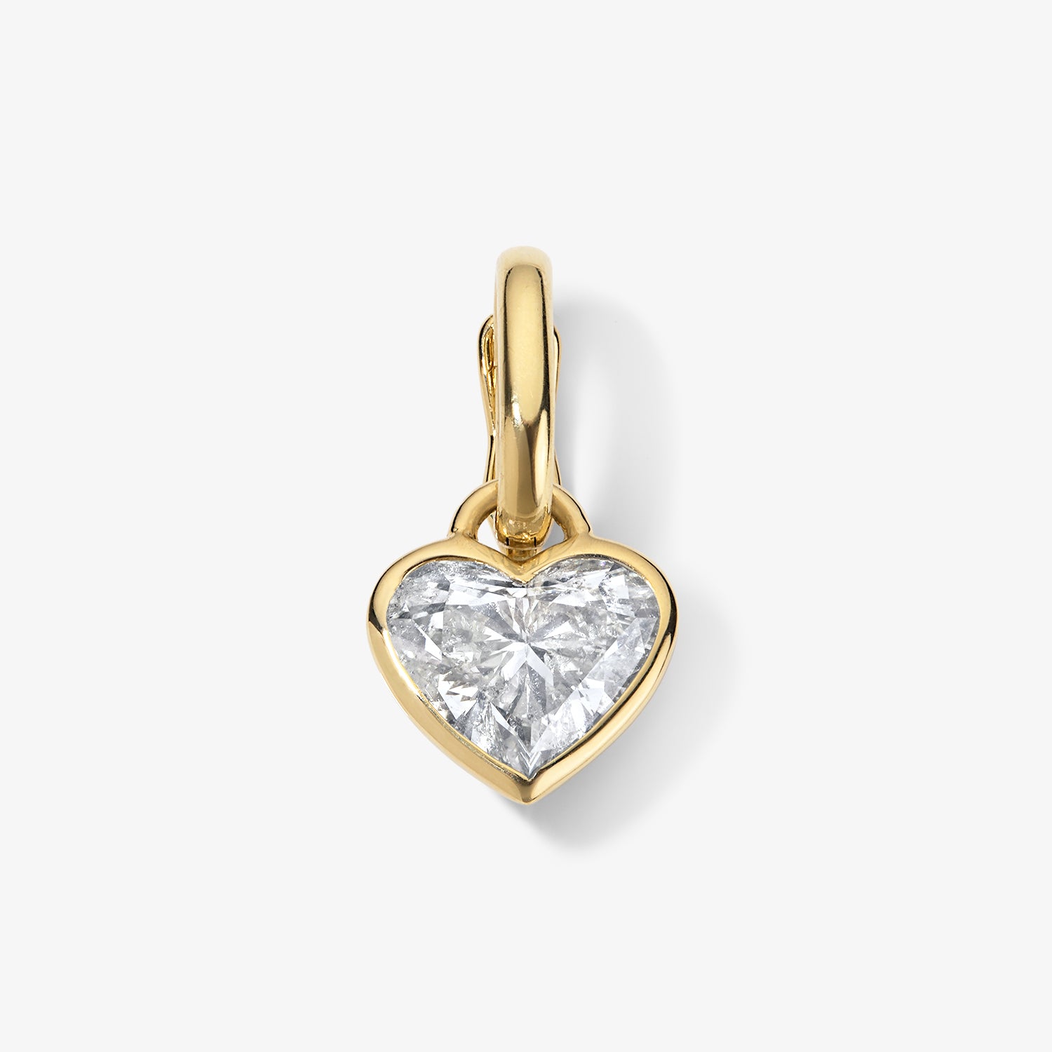 Margot Small Diamond Heart Bezel Charm