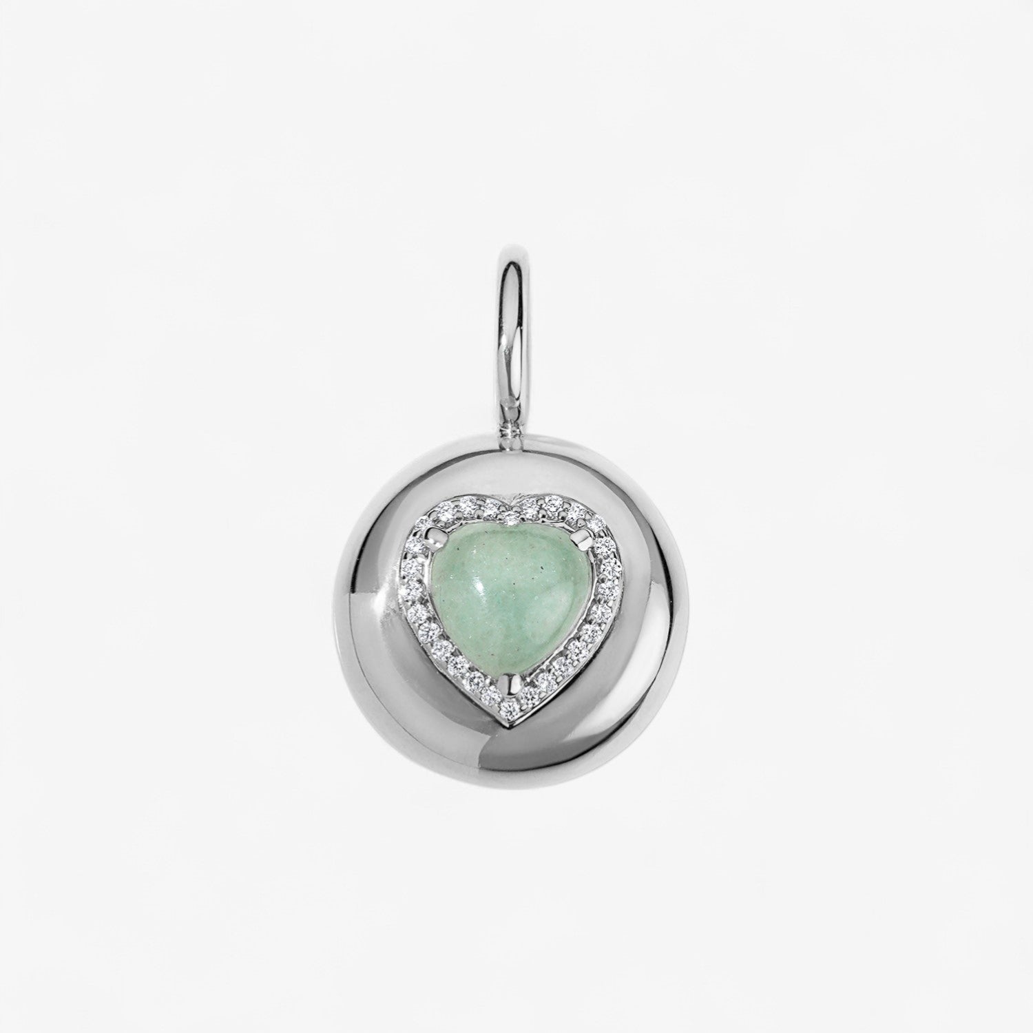 Aventurine Quartz Candy Button Pendant