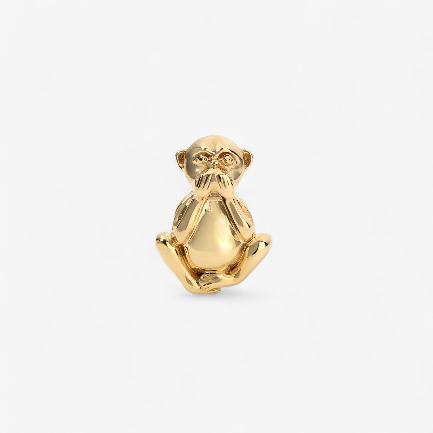 Gold Monkey Speak No Evil Stud