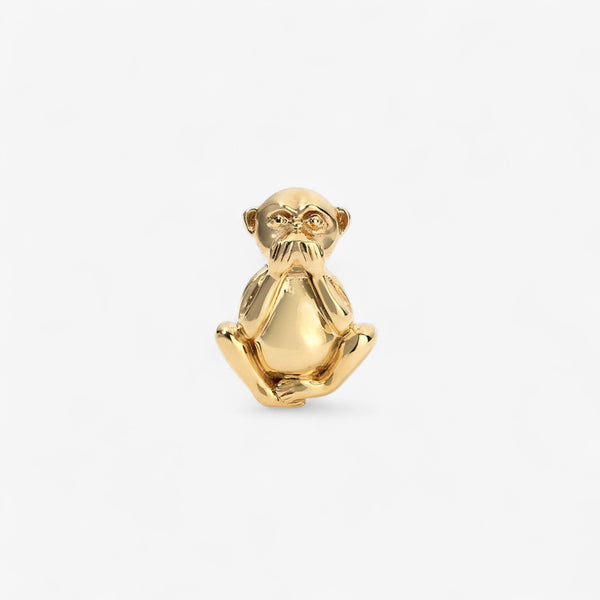 Gold Monkey Speak No Evil Stud