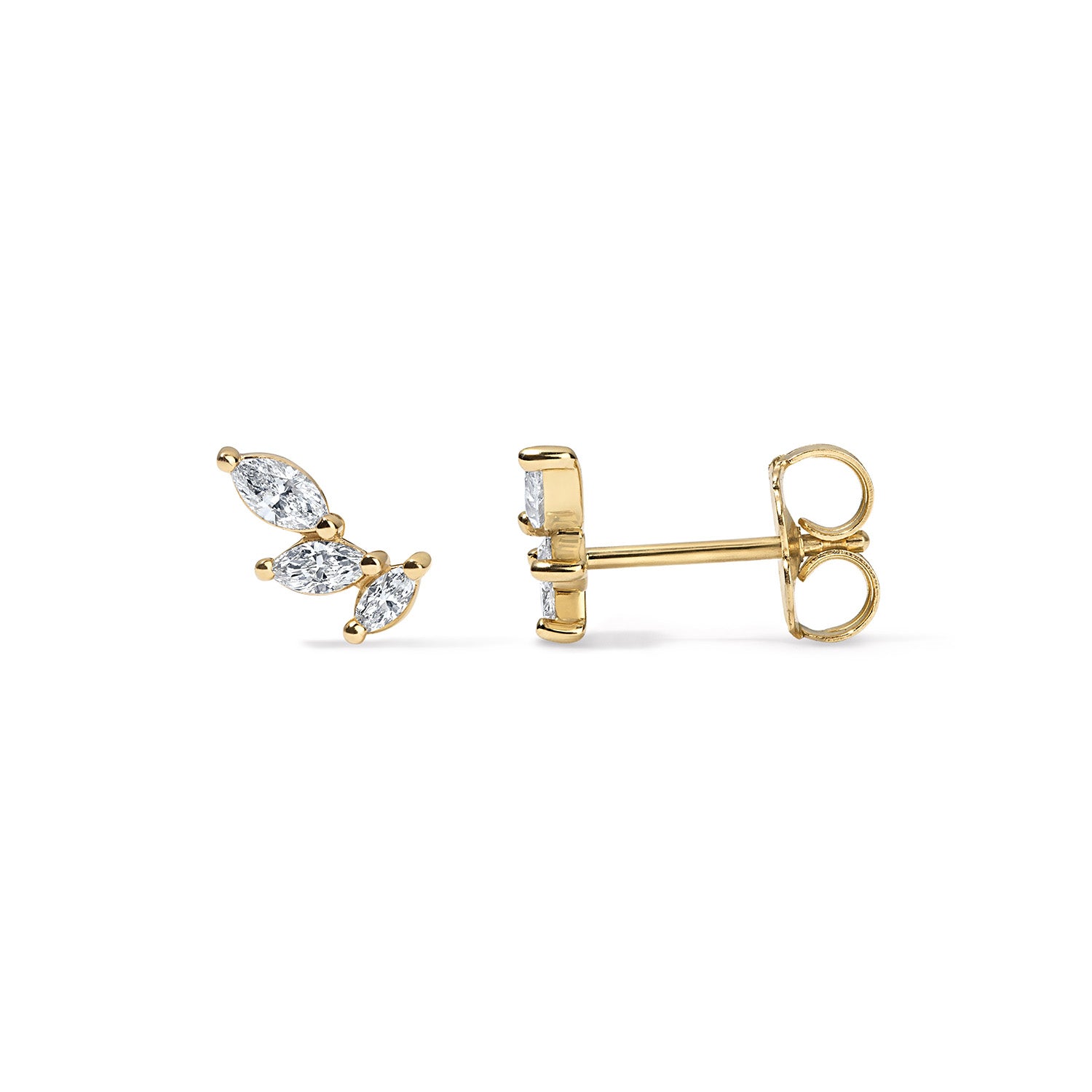 Diamond Marquise Studs