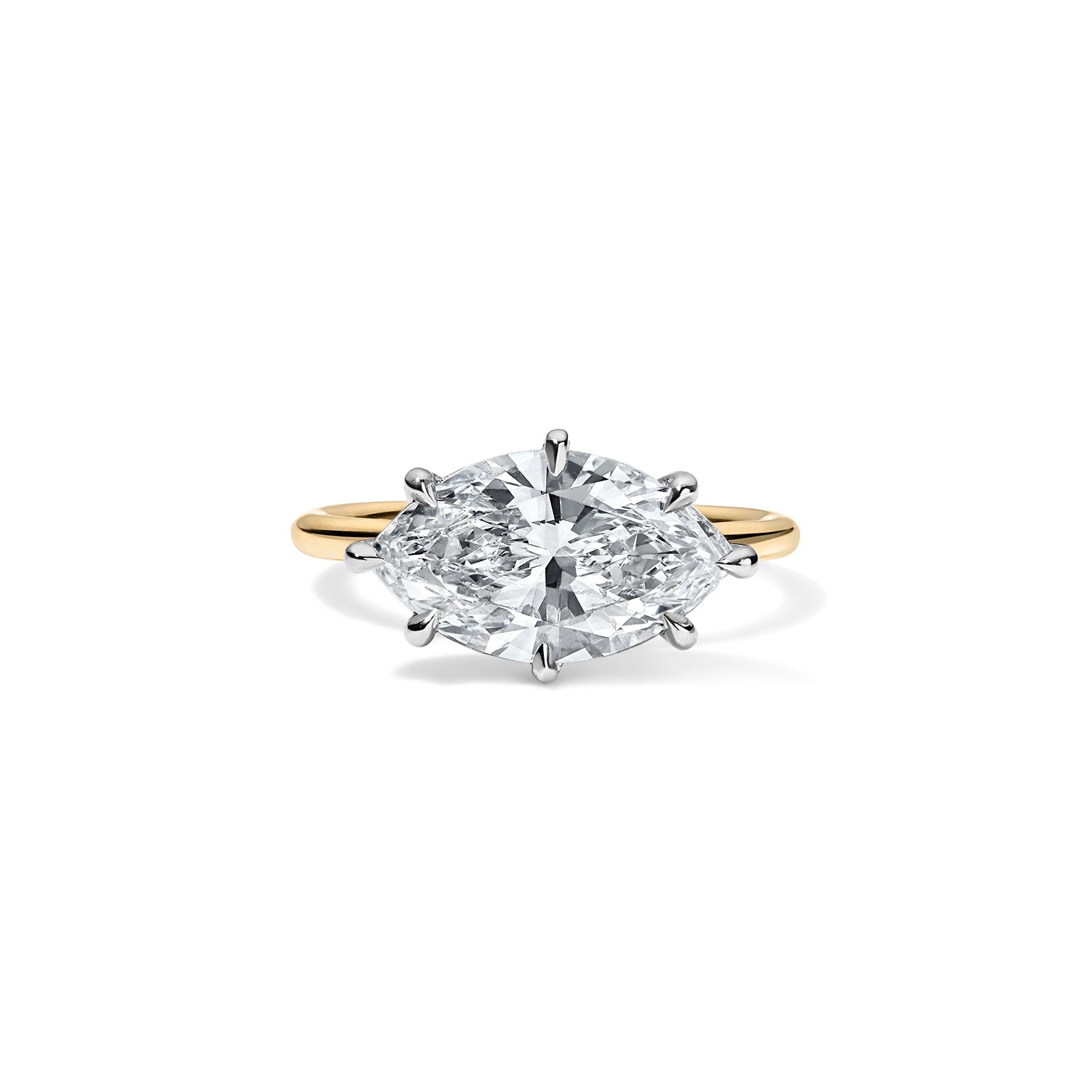 Vintage Style East/West Marquise Diamond Ring