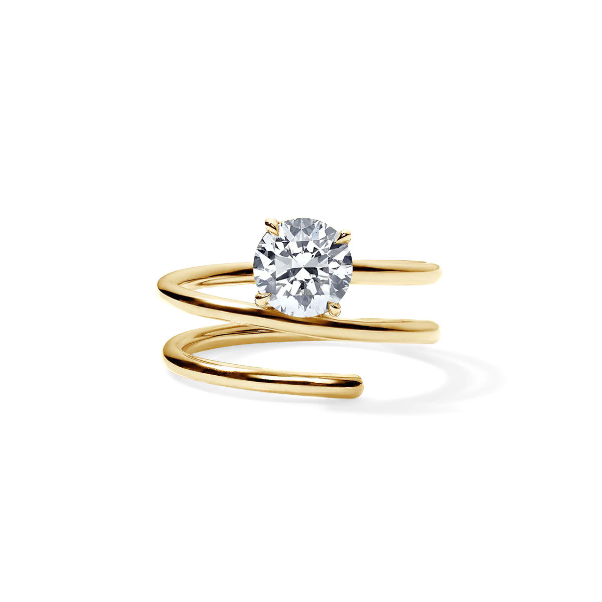 1.2CT Rounded Shank Engagement Ring