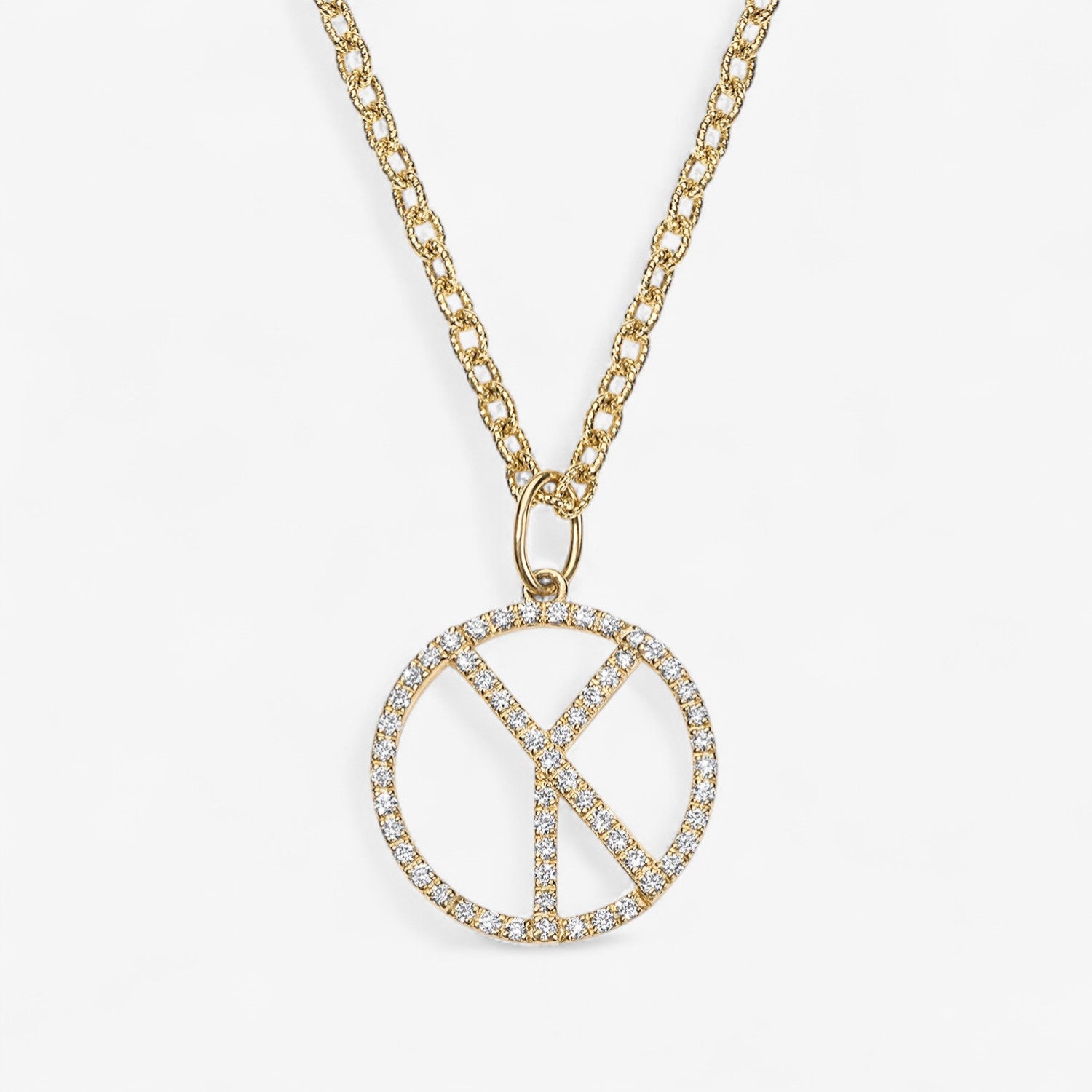 Small Diamond Hidden Initial Necklace