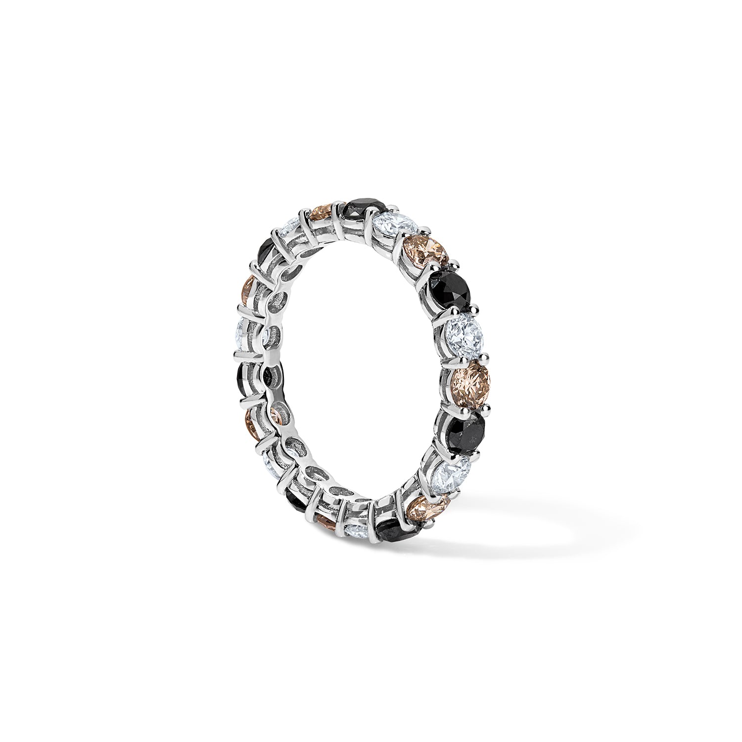 Grace Black and White Diamond Eternity Band