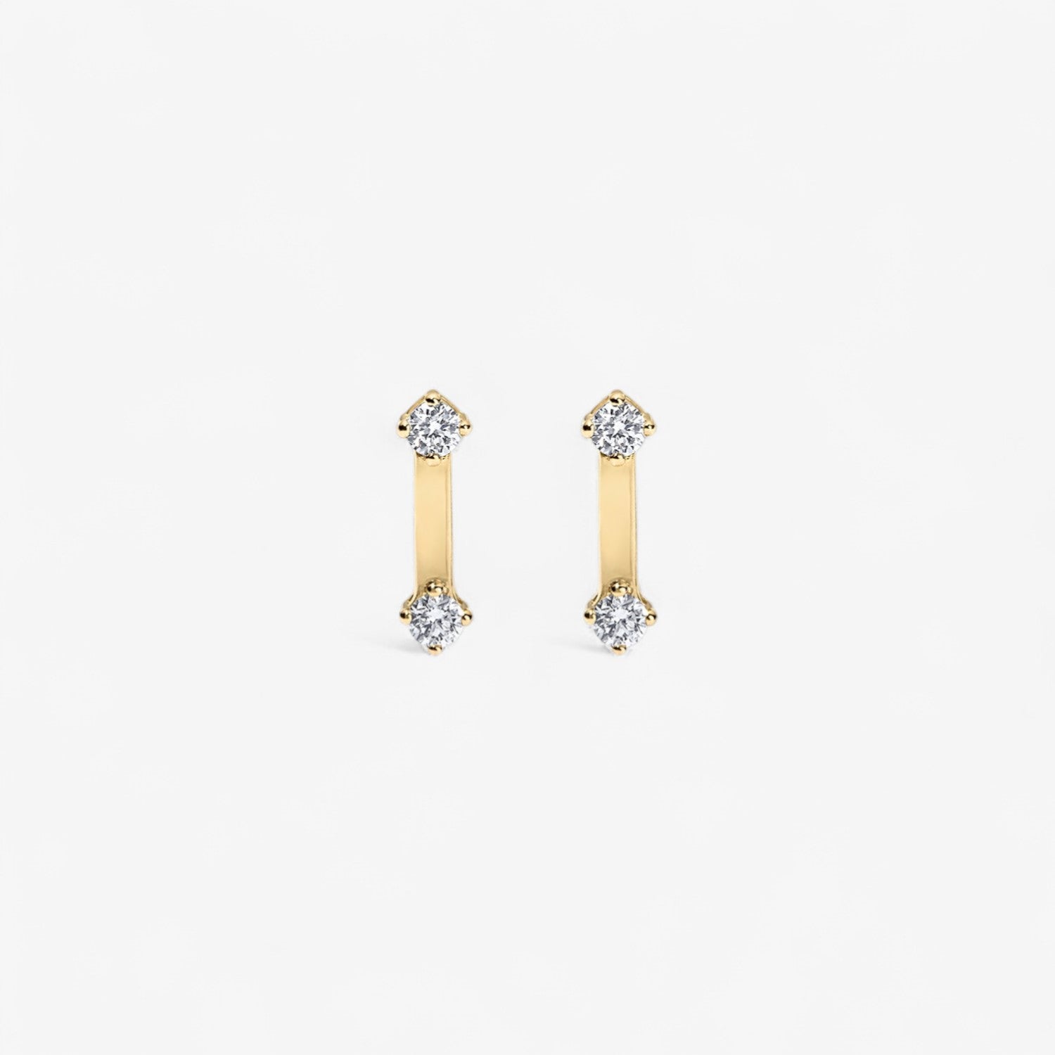 Celeste Petite Diamond Bar Stud