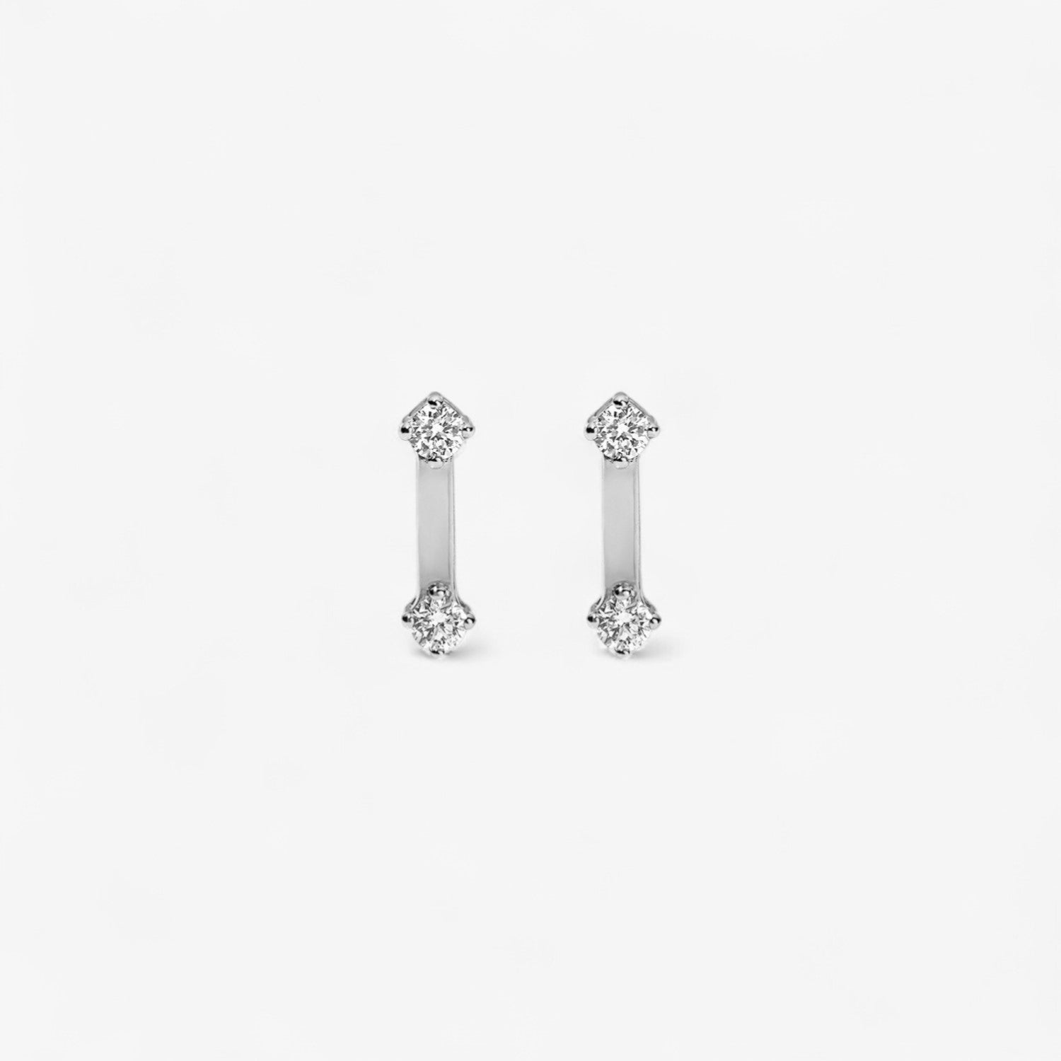 Celeste Petite Diamond Bar Stud