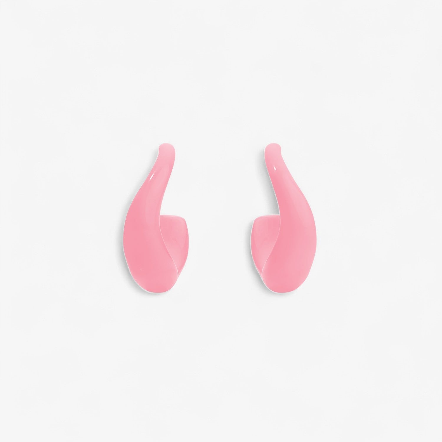 Poppy Enamel Wave Hoop