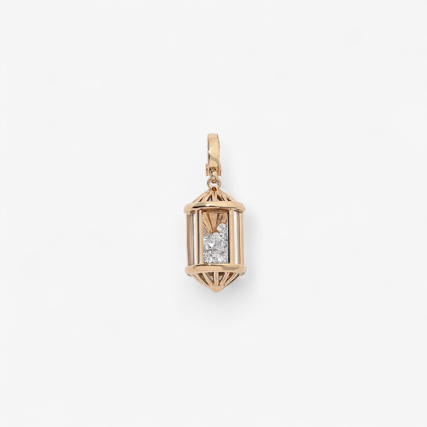 Medium Sachet Pendant with Diamonds