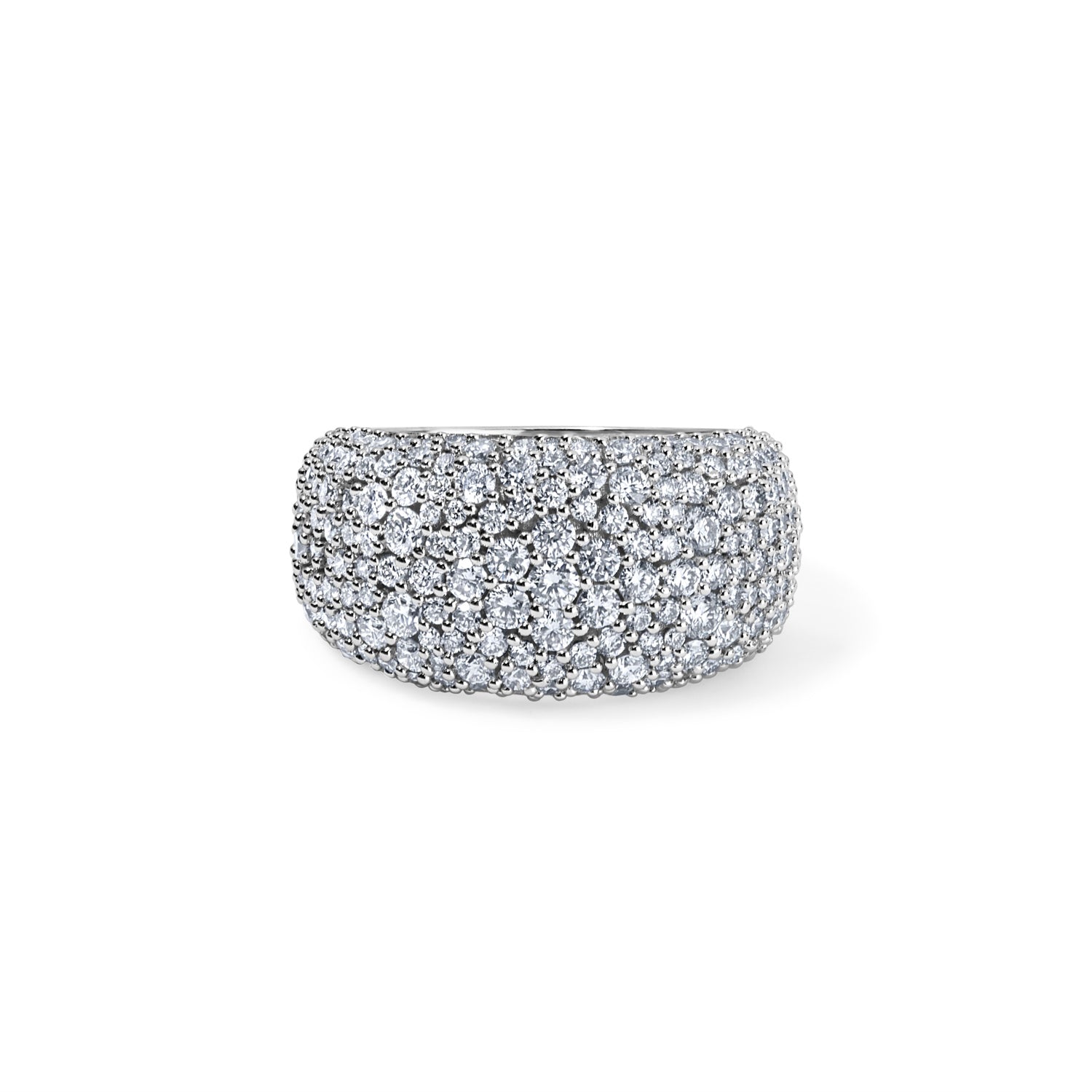 Pave Dome Cigar Ring