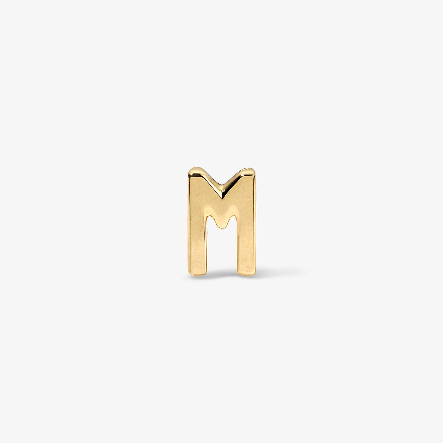 Mini Gold Block Initial Studs