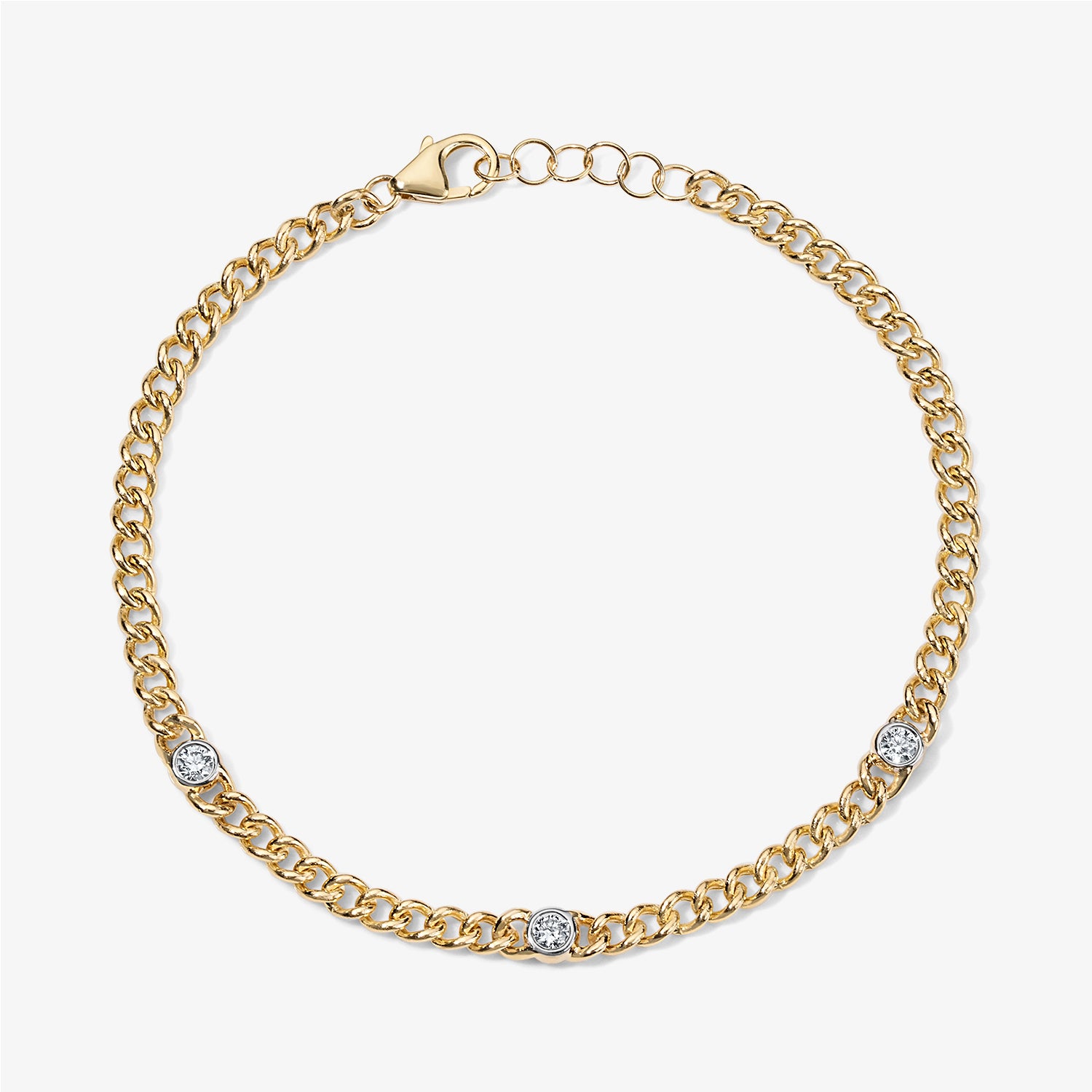 Maya Illusion Curb Chain Bracelet