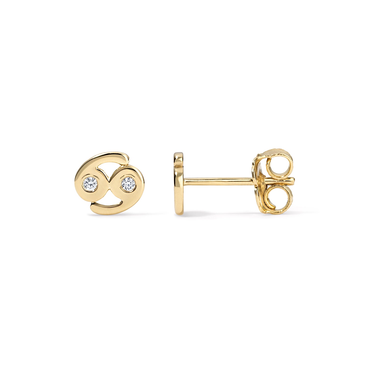 Small Zodiac Stud Earring