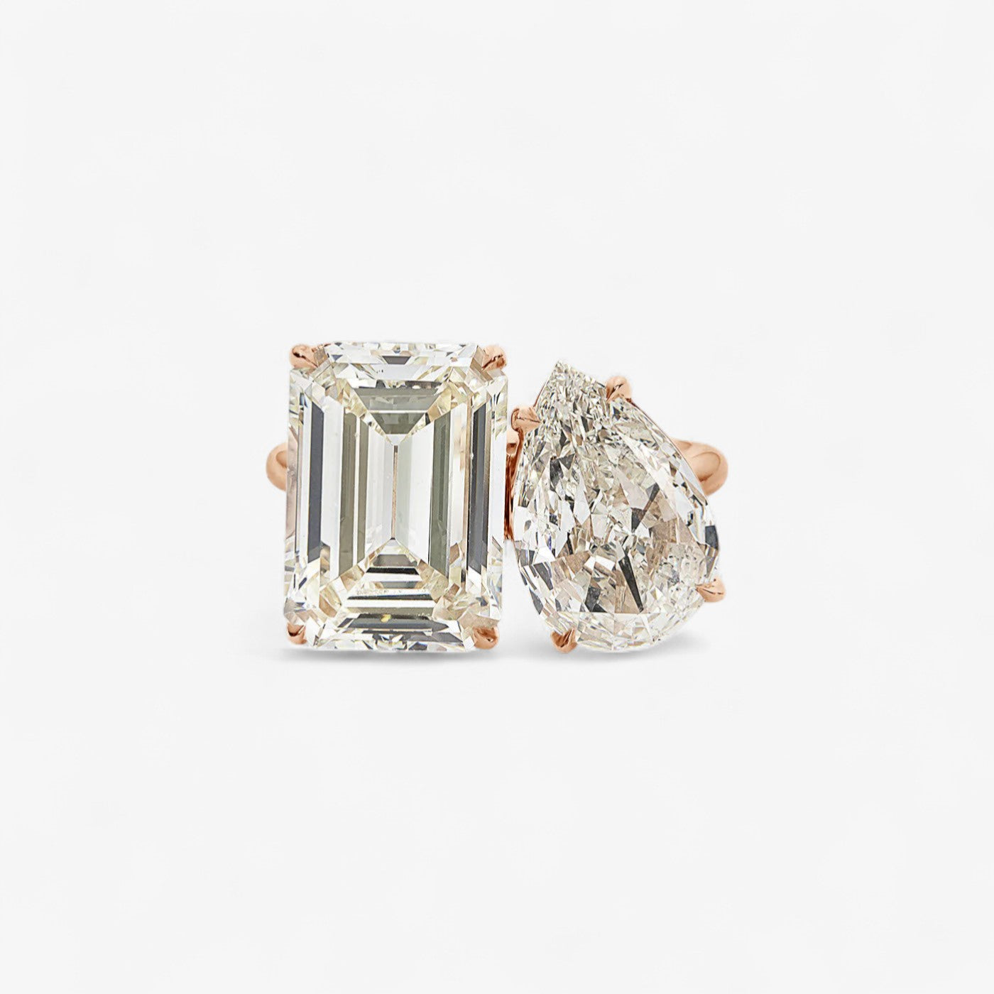 7.06ct 2 Stone Engagement Ring