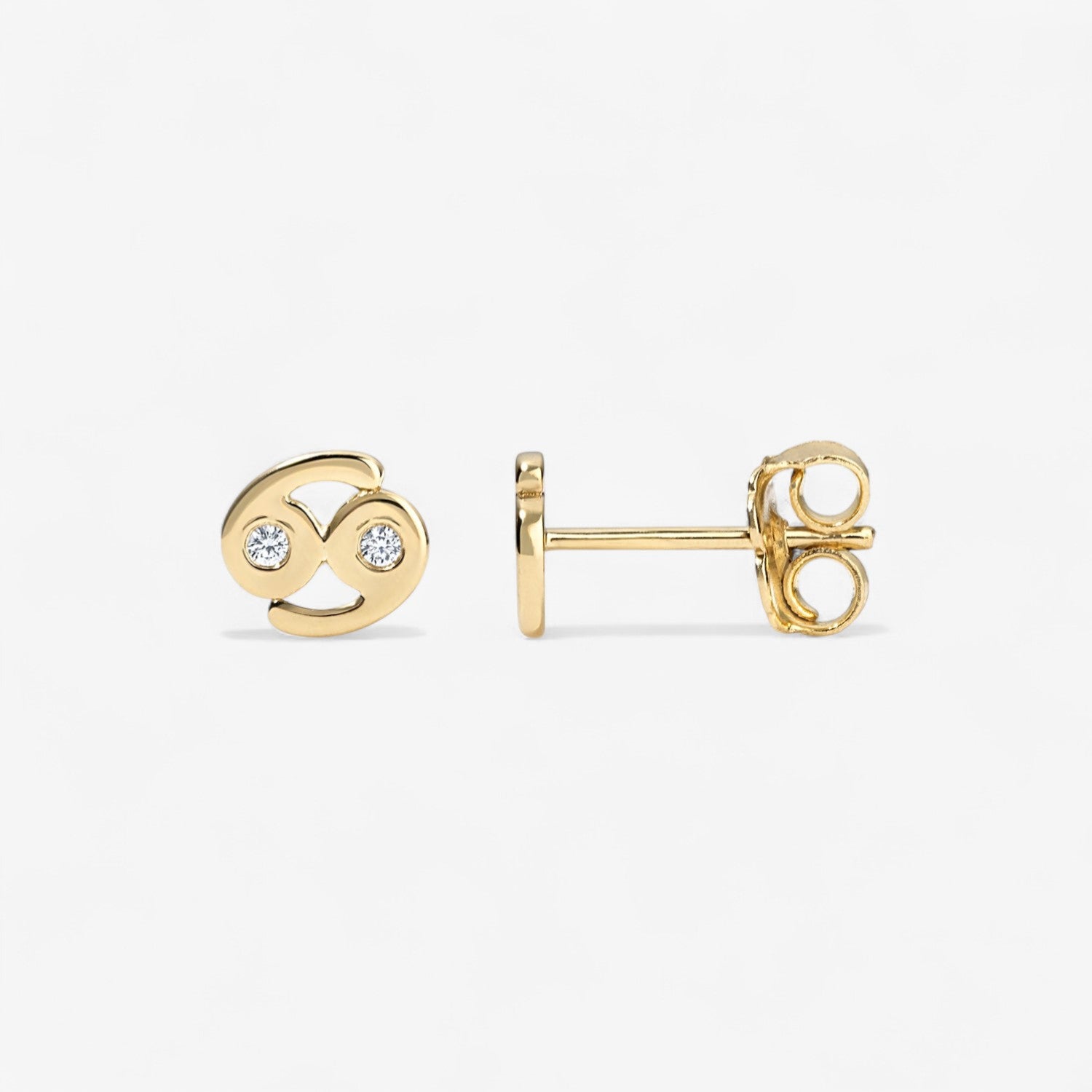 Small Zodiac Stud Earring